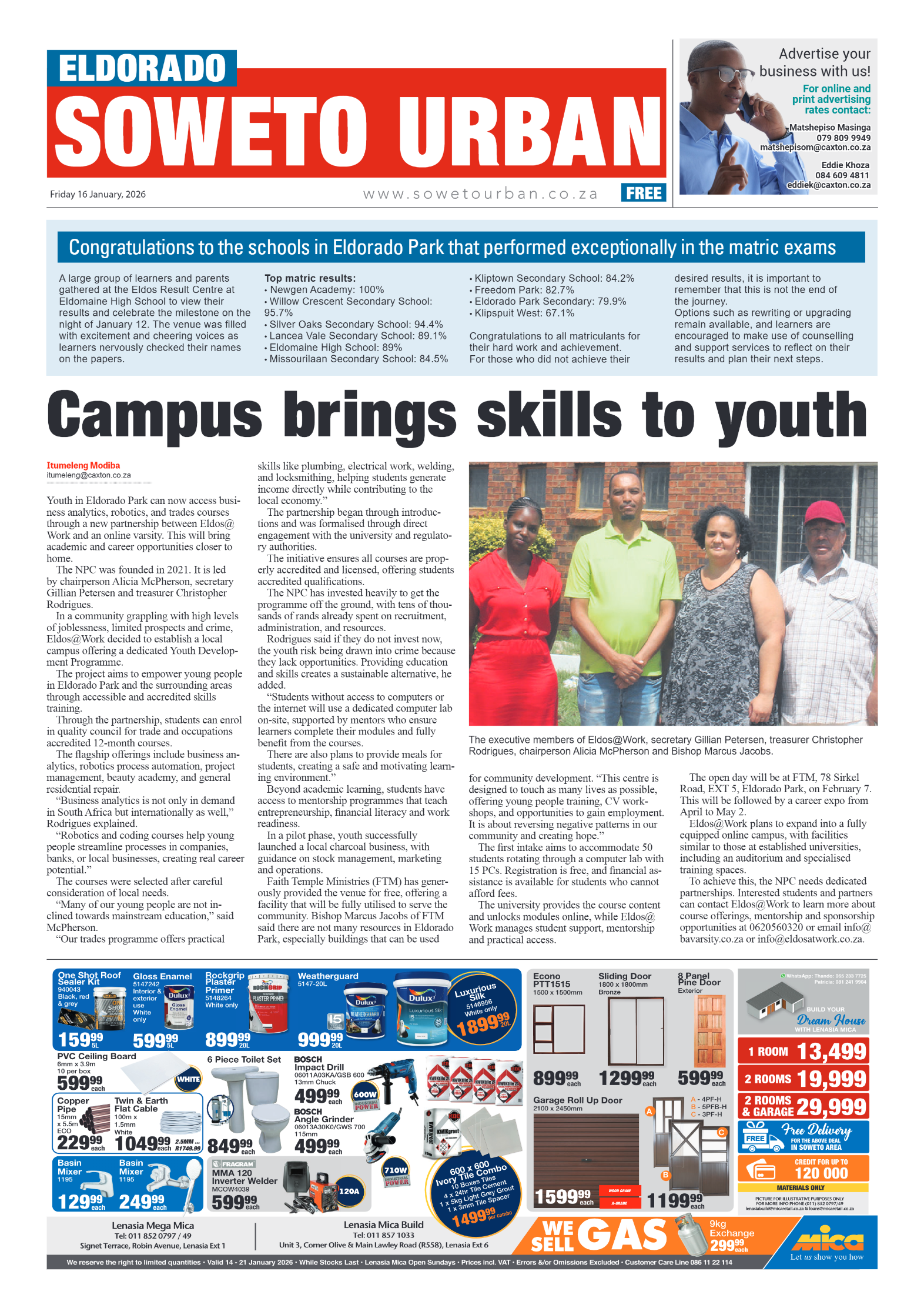 Eldorado: 16 January 2026 page 1