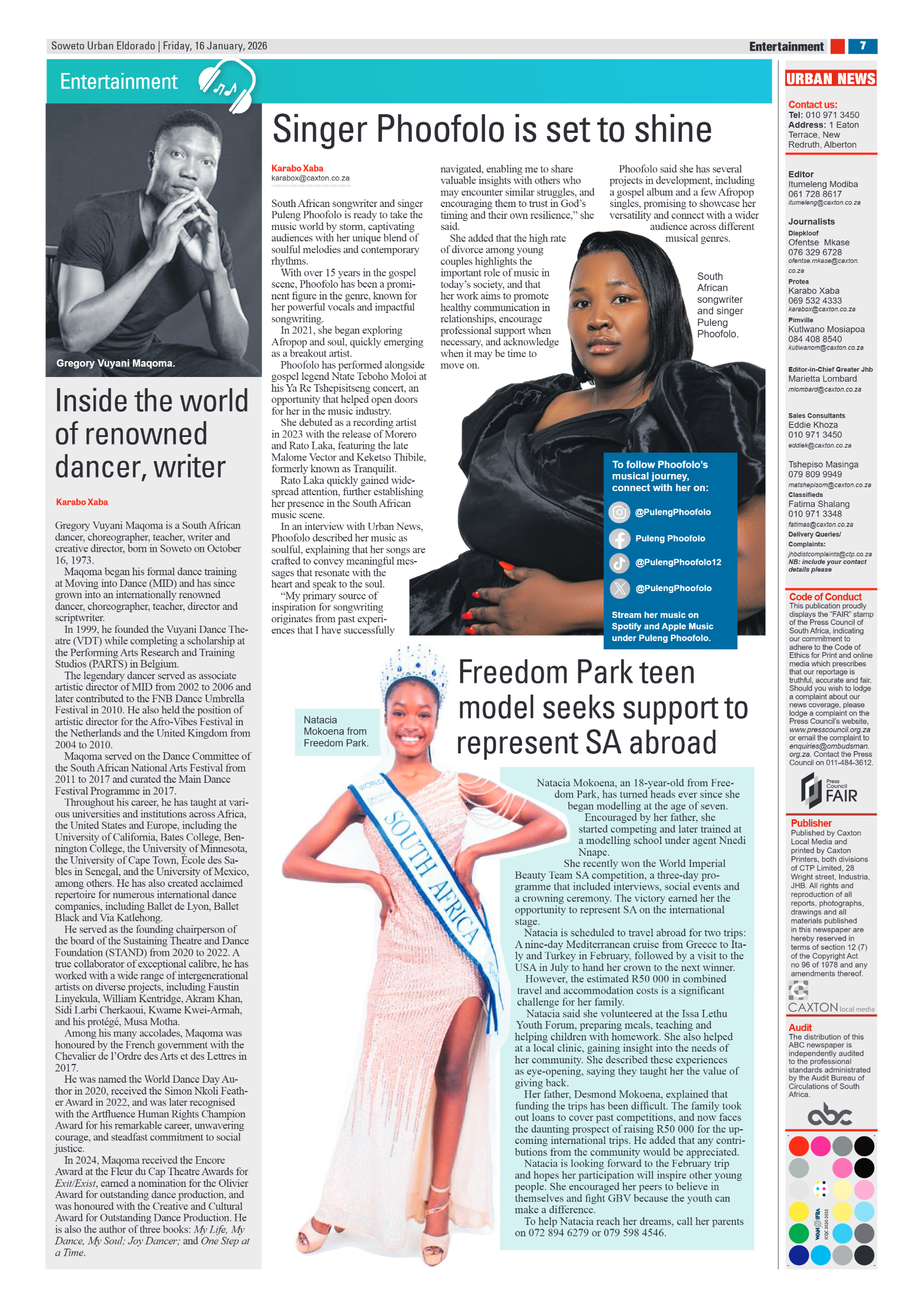 Eldorado: 16 January 2026 page 7