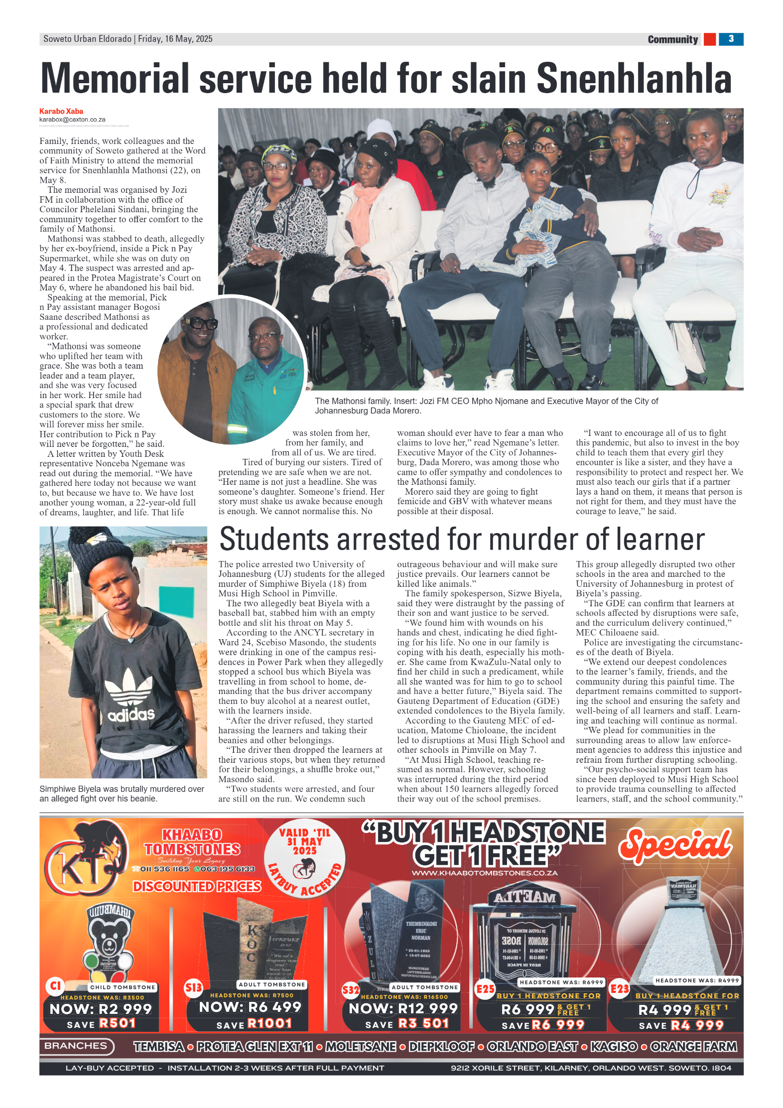 Eldorado: 16 May 2025 page 3