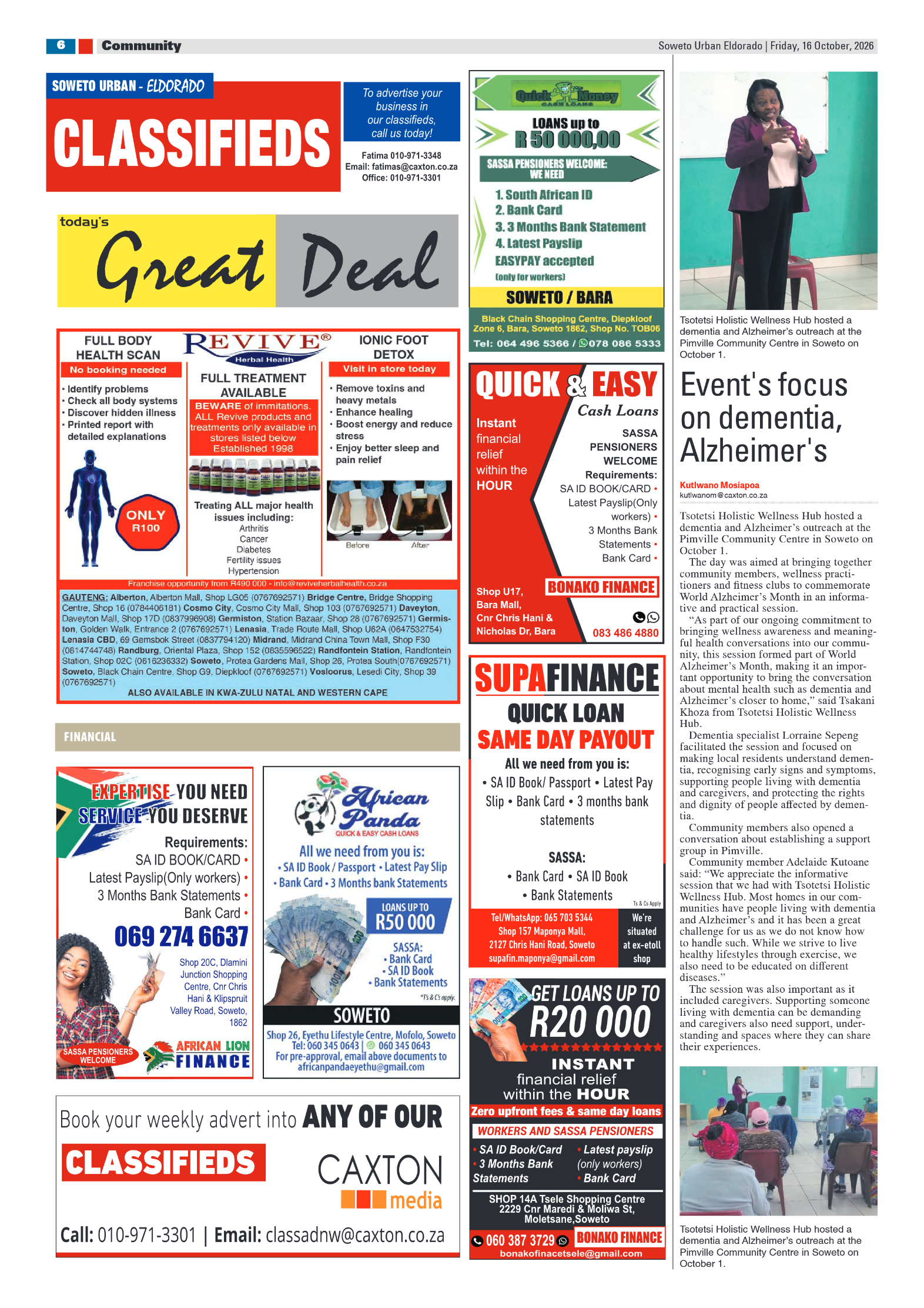 Eldorado 16 October 2026 page 6