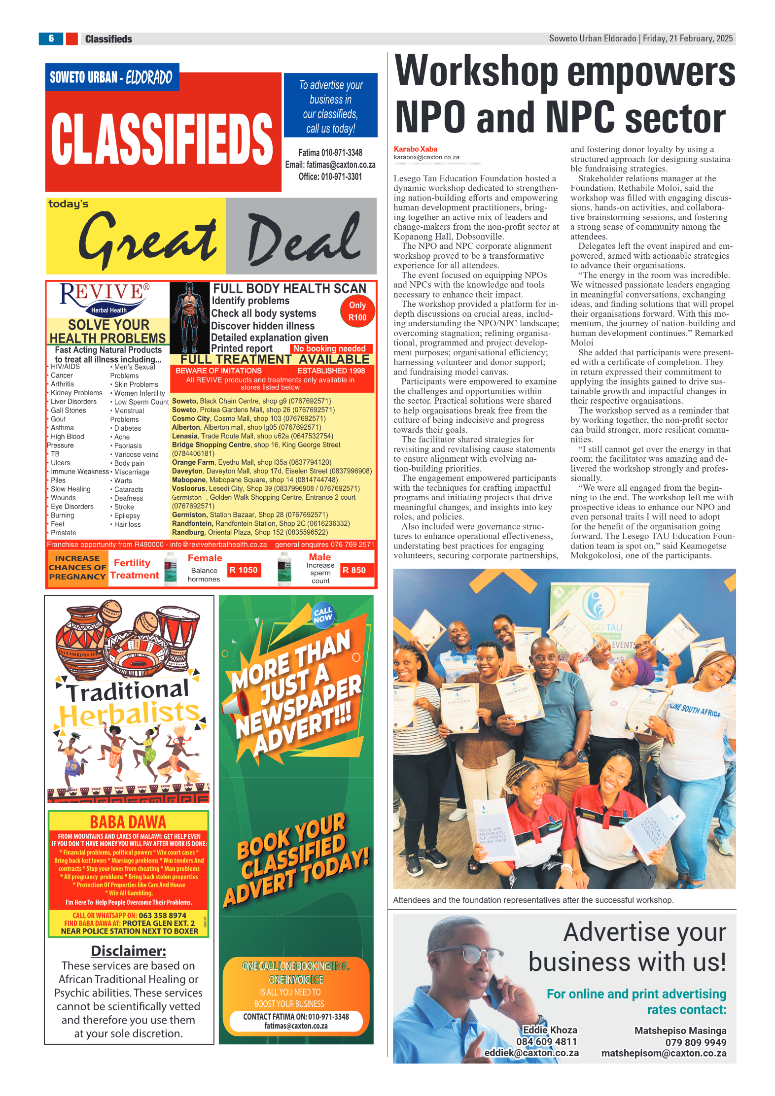 Eldorado: 21 February 2025 page 6