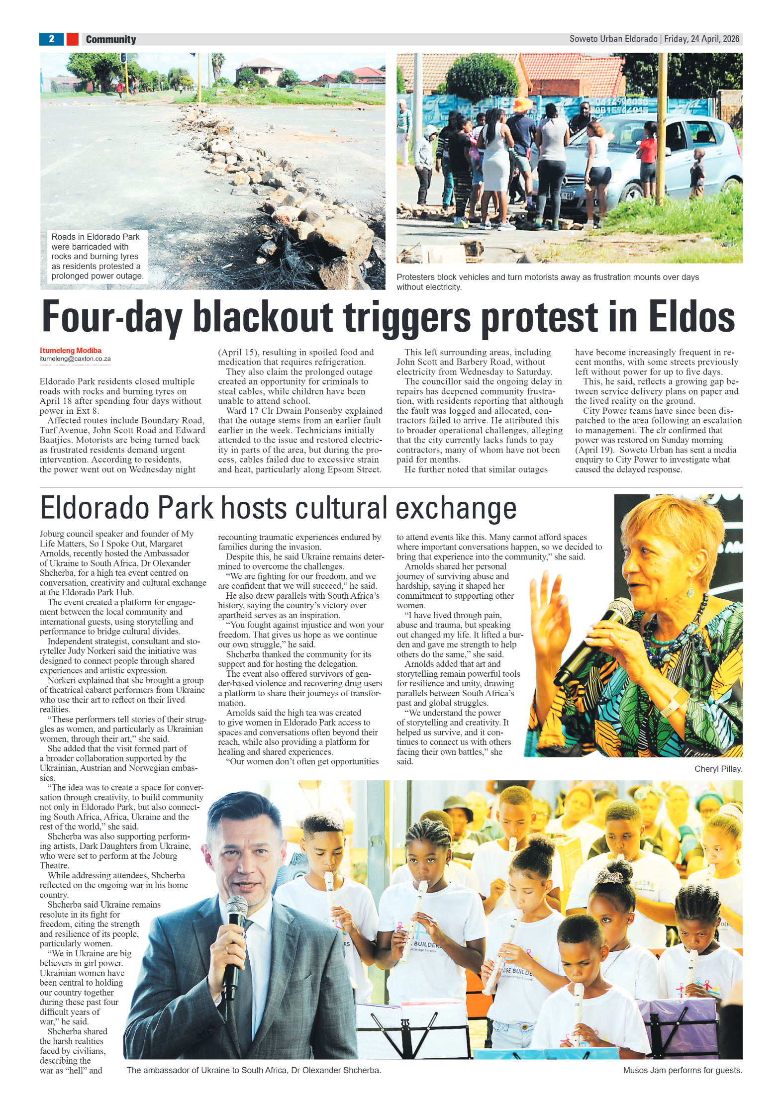 Eldorado: 24 April 2026 page 2