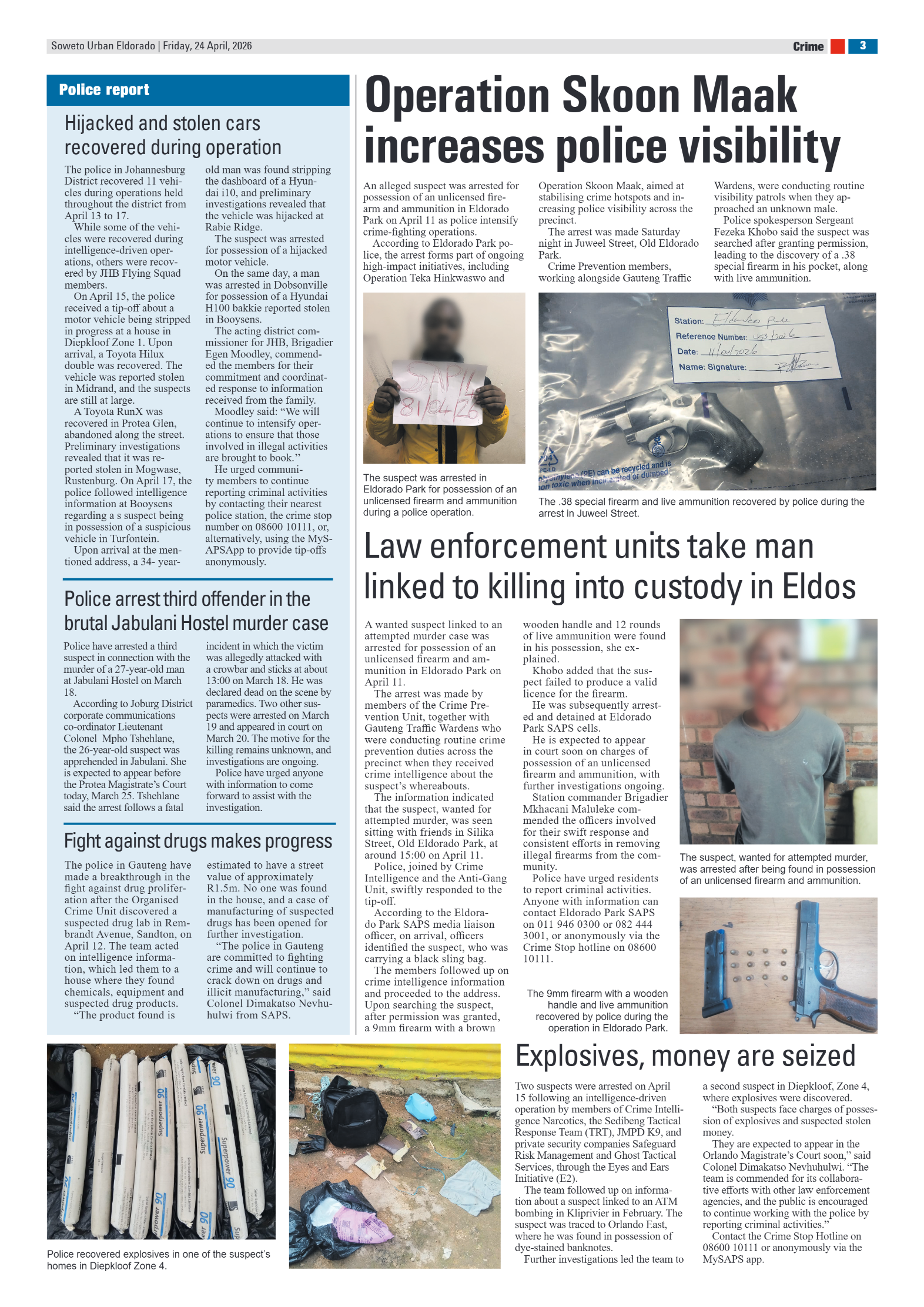 Eldorado: 24 April 2026 page 3