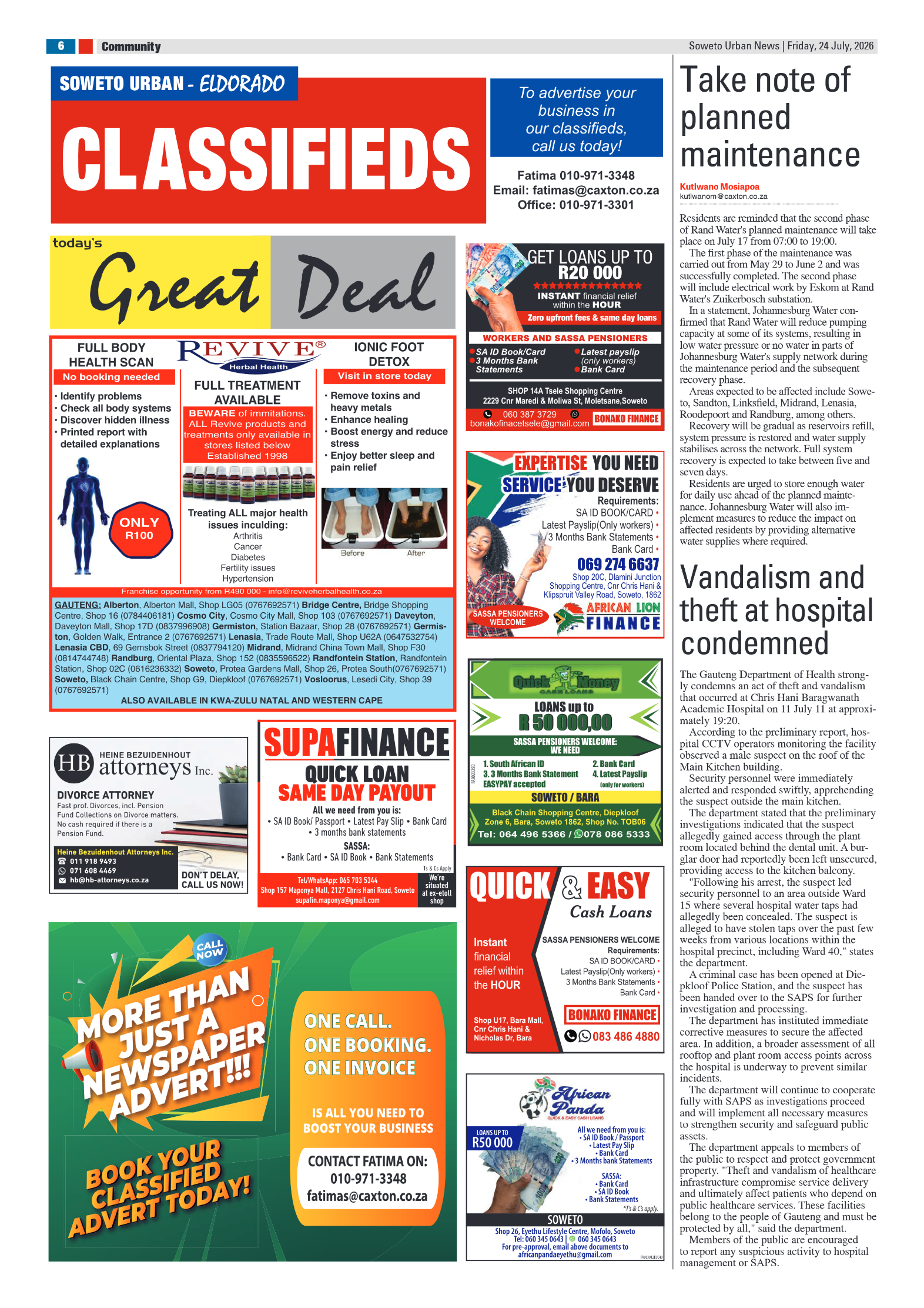 Eldorado 24 July 2026 page 6