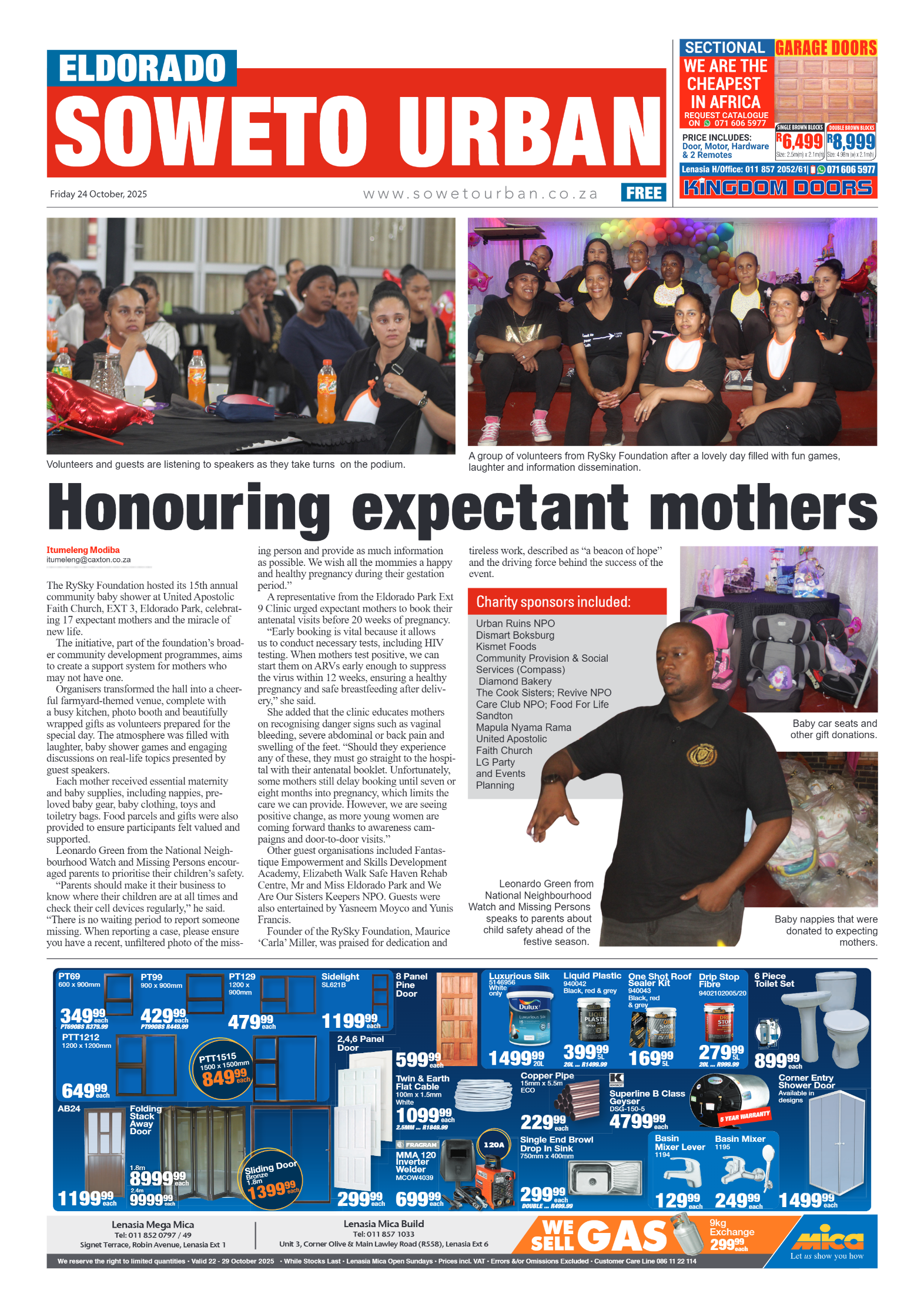 Eldorado: 24 October 2025 page 1