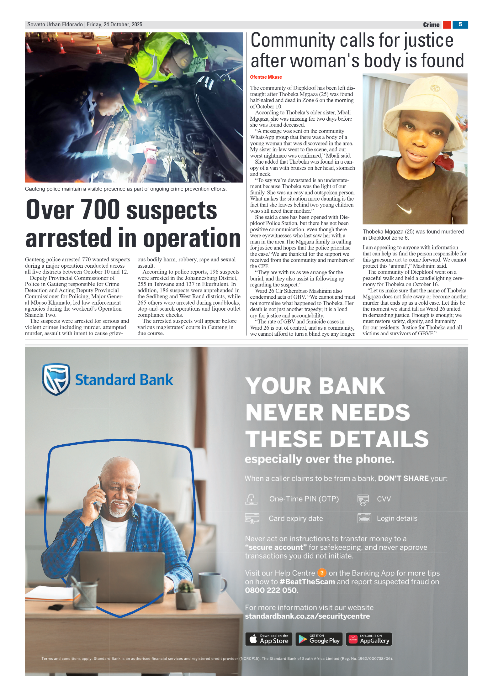 Eldorado: 24 October 2025 page 5