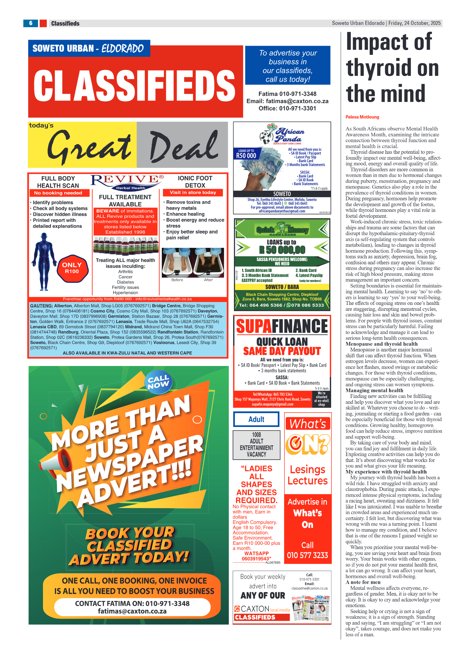 Eldorado: 24 October 2025 page 6