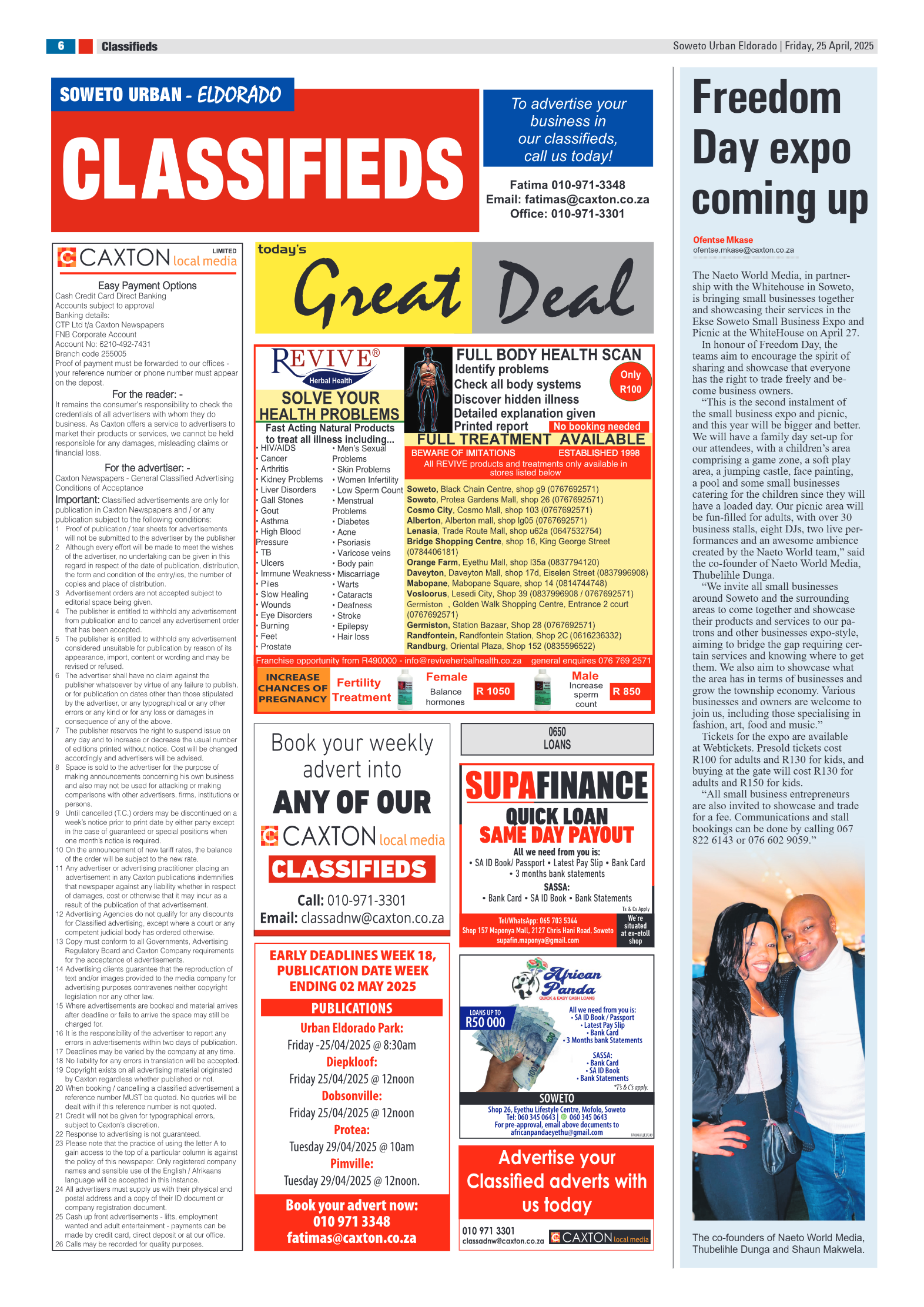 Eldorado: 25 April 2025 page 6