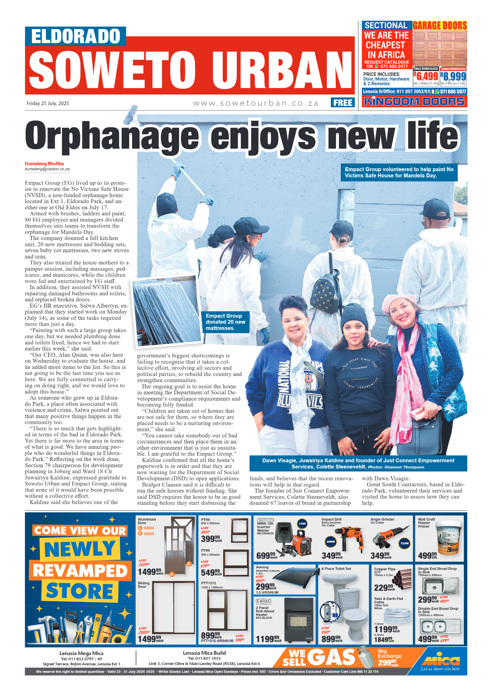 Eldorado: 25 July 2025 page 1