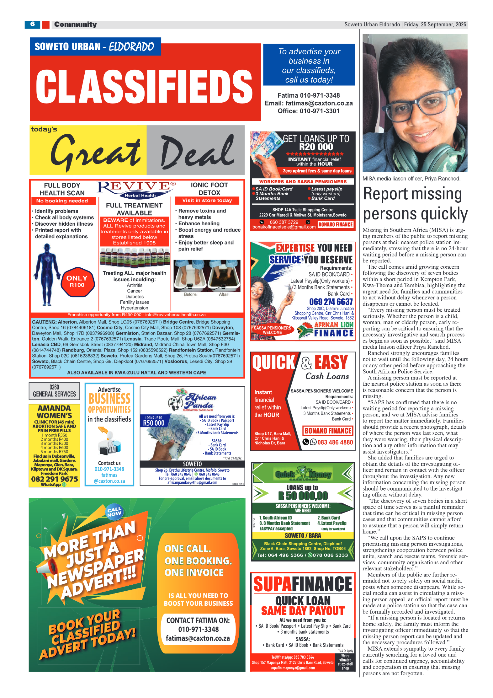Eldorado 25 September 2026 page 6