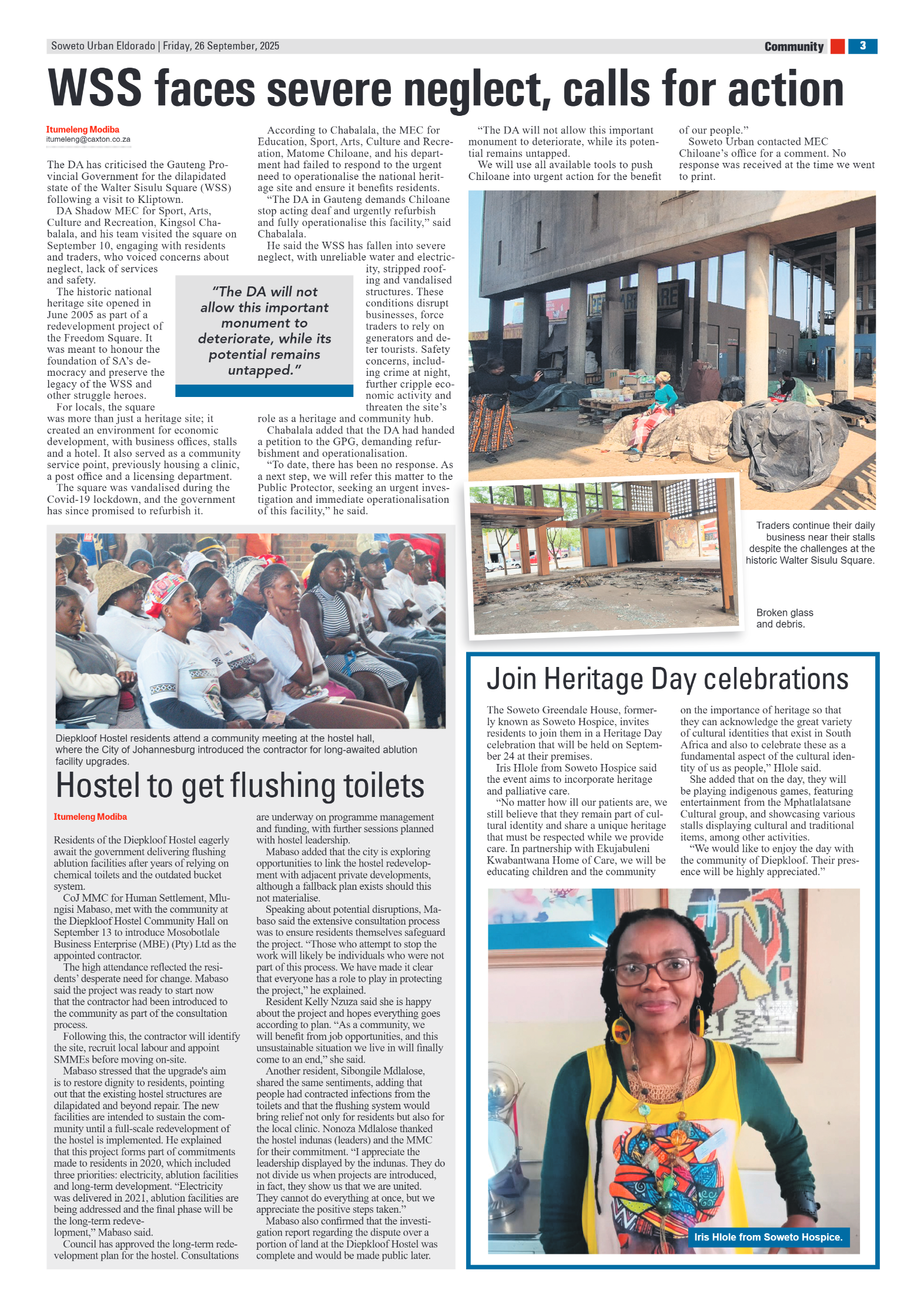 Eldorado: 26 September 2025 page 3