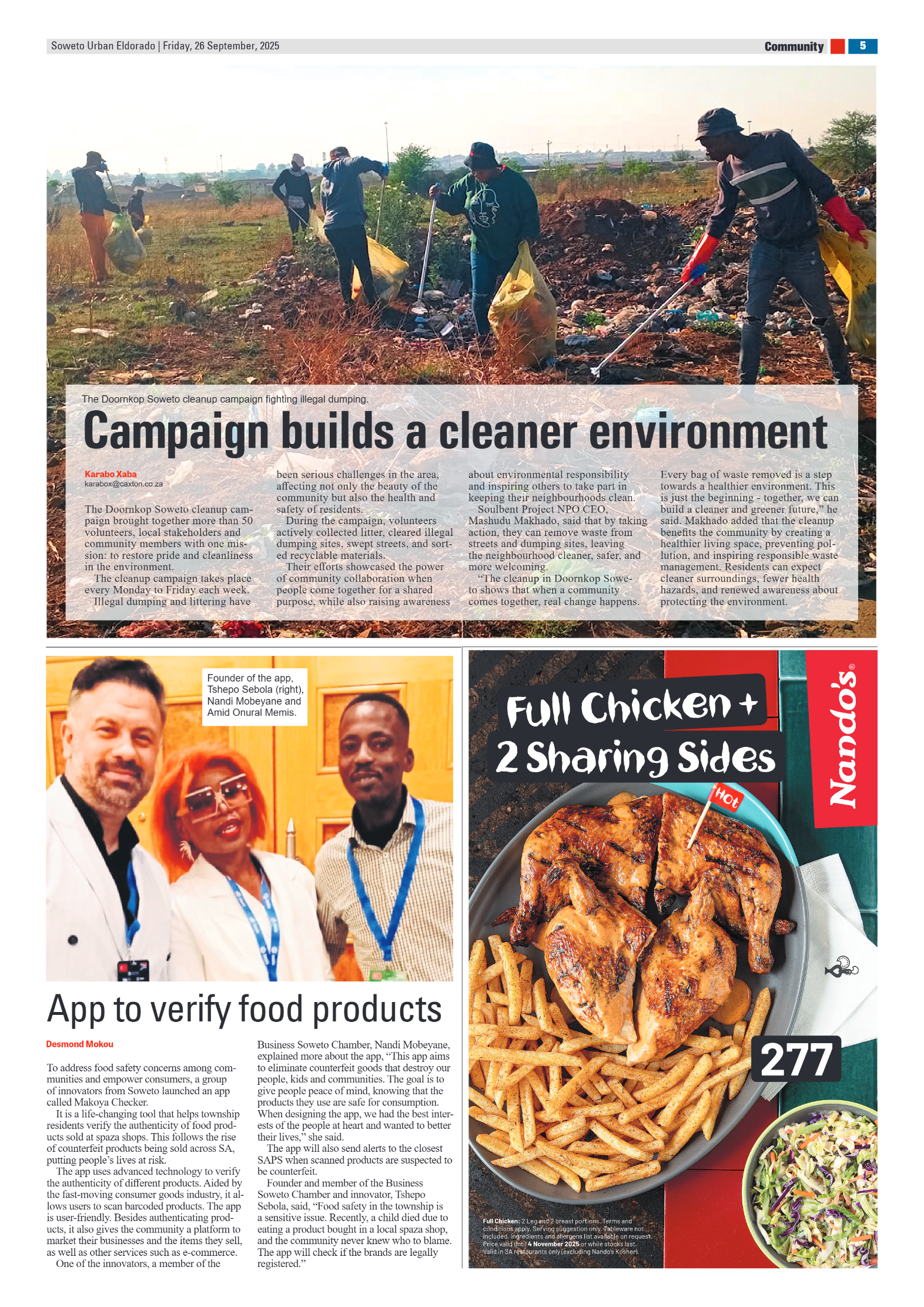 Eldorado: 26 September 2025 page 5