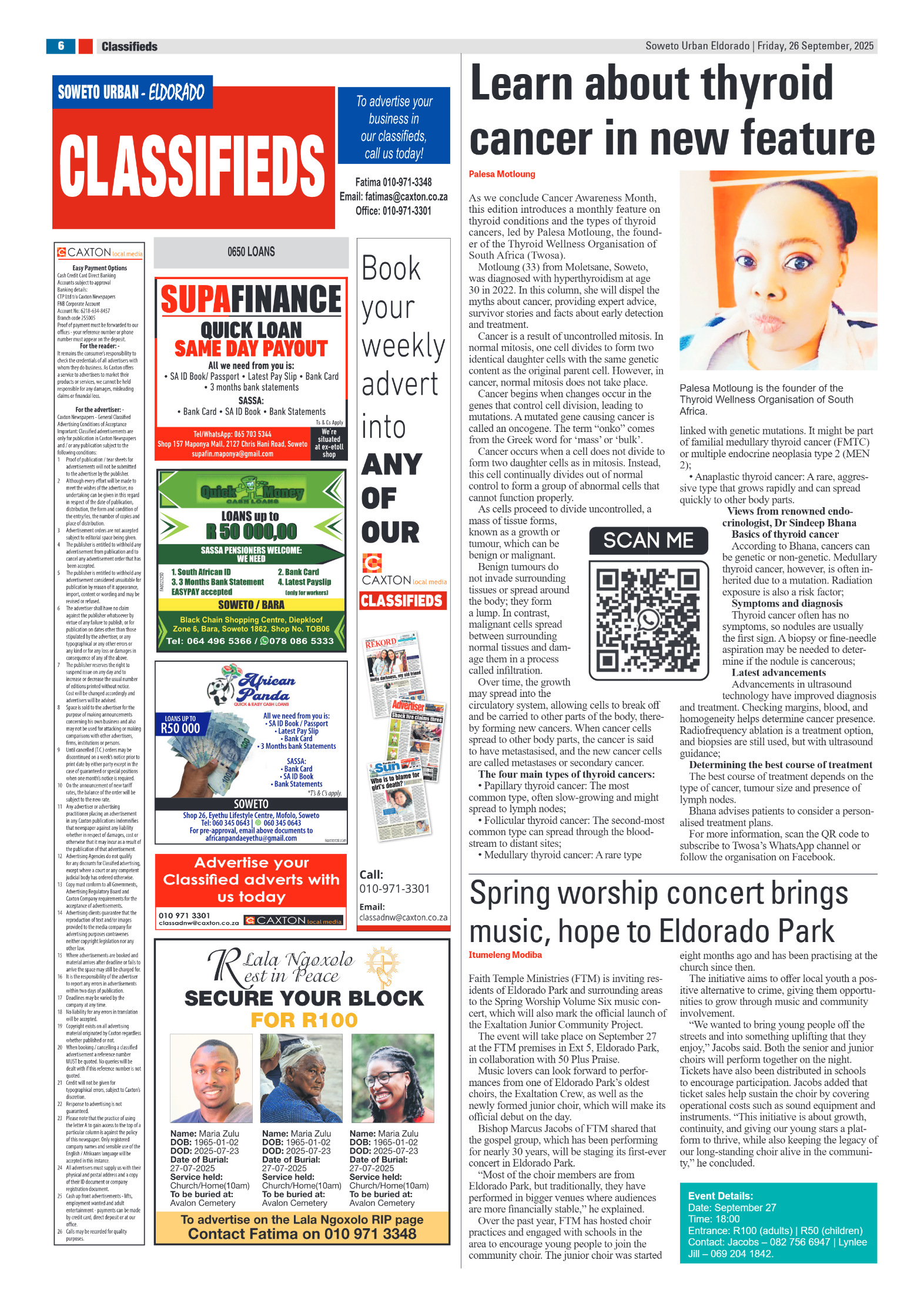 Eldorado: 26 September 2025 page 6