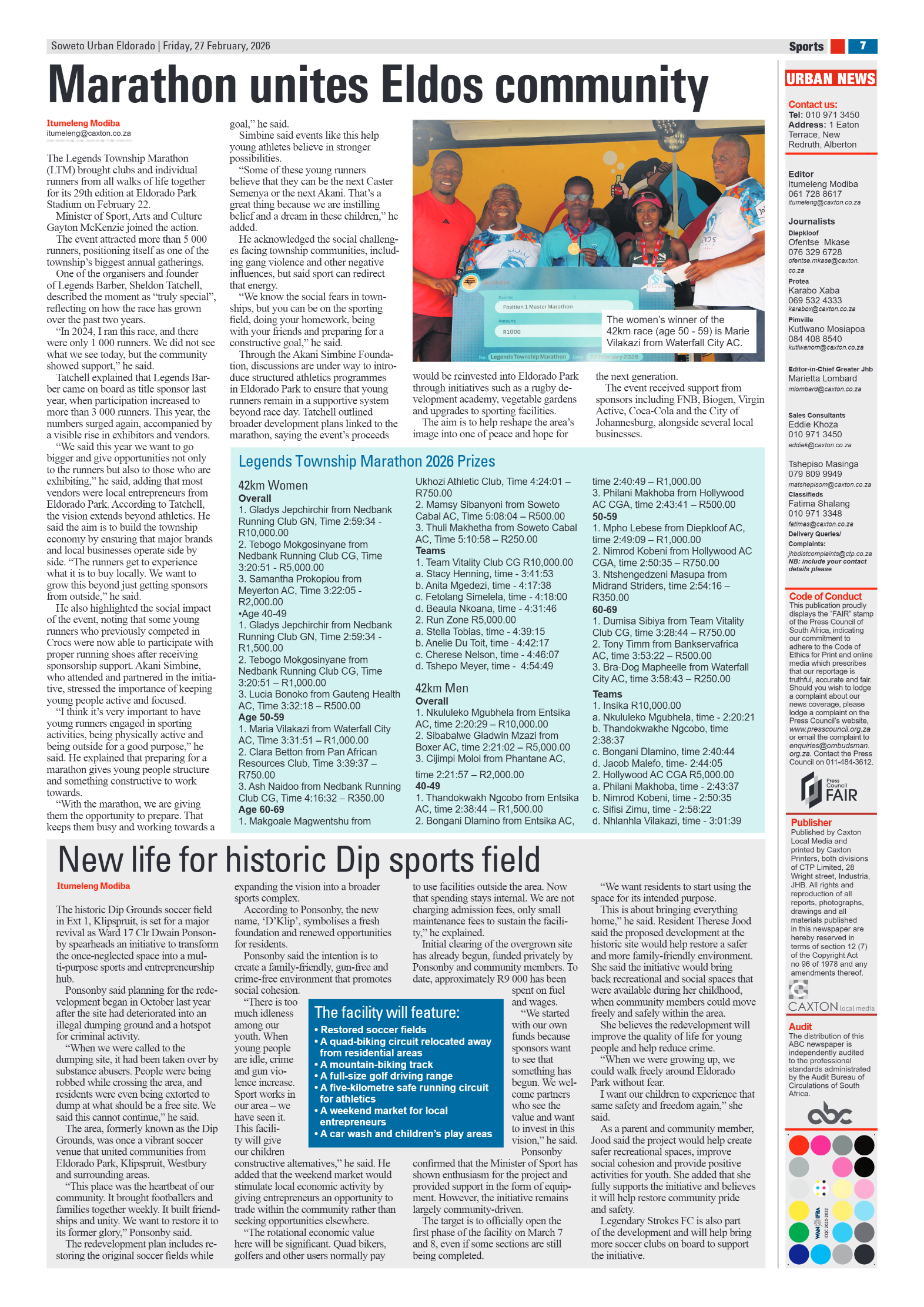 Eldorado: 27 February 2026 page 7