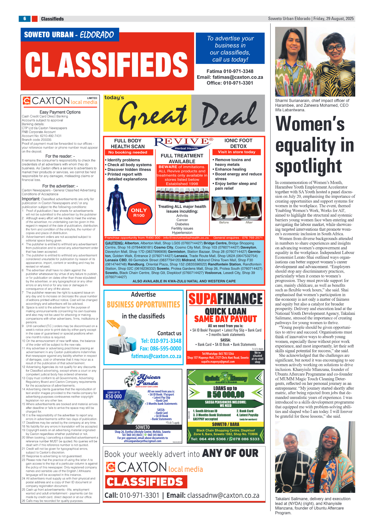 Eldorado: 29 August 2025 page 6