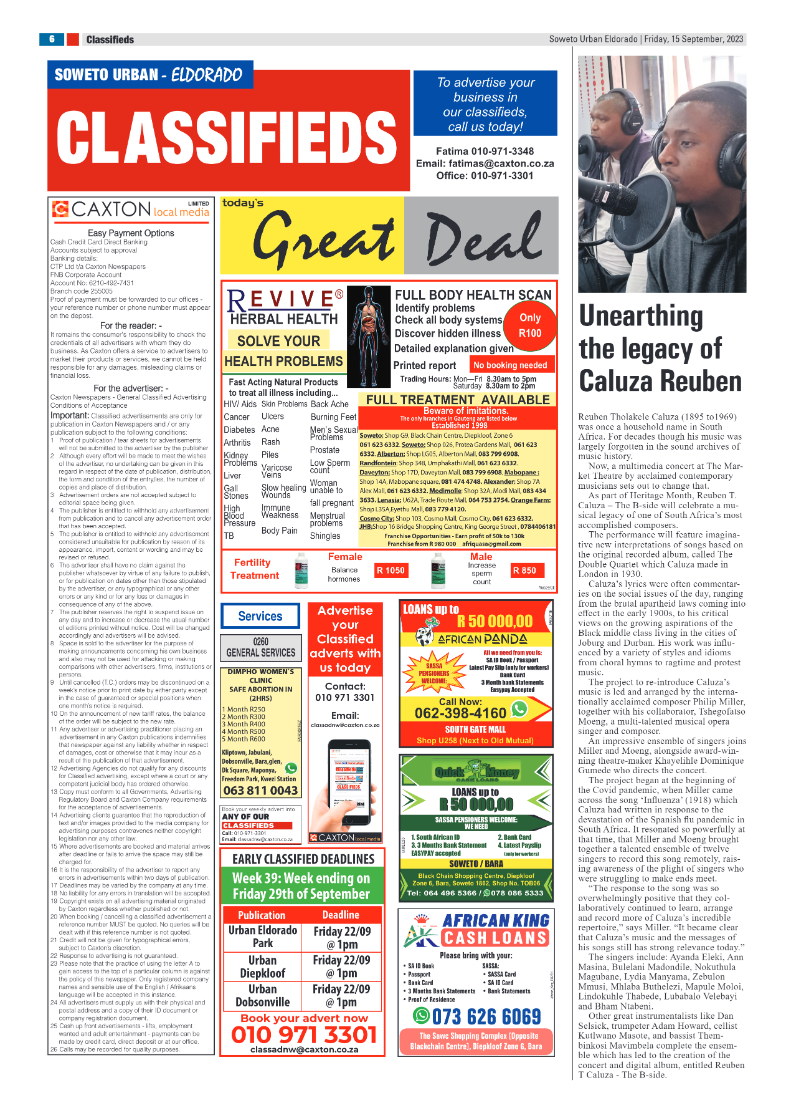 Eldorado: 15 September 2023 page 6