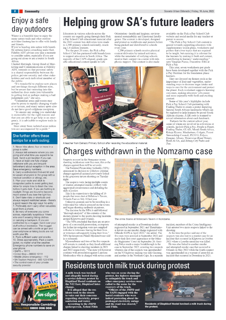 Eldorado: 16 June 2023 page 2