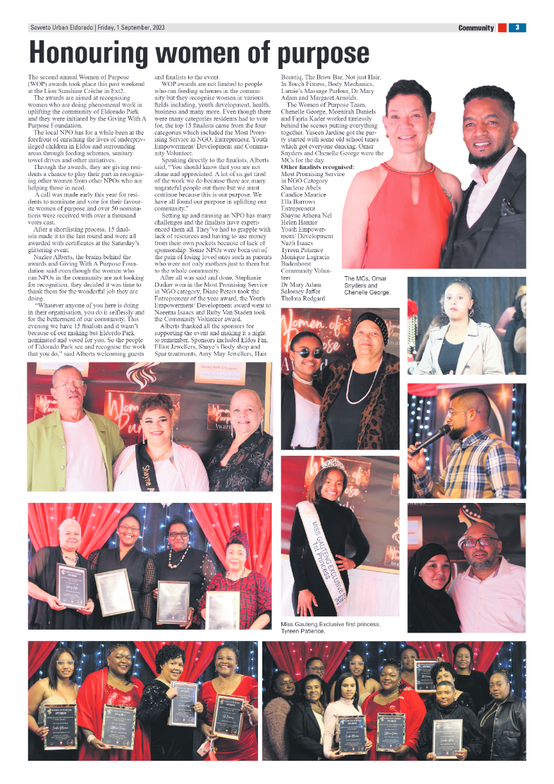 Eldorado: 01 September 2023 page 3