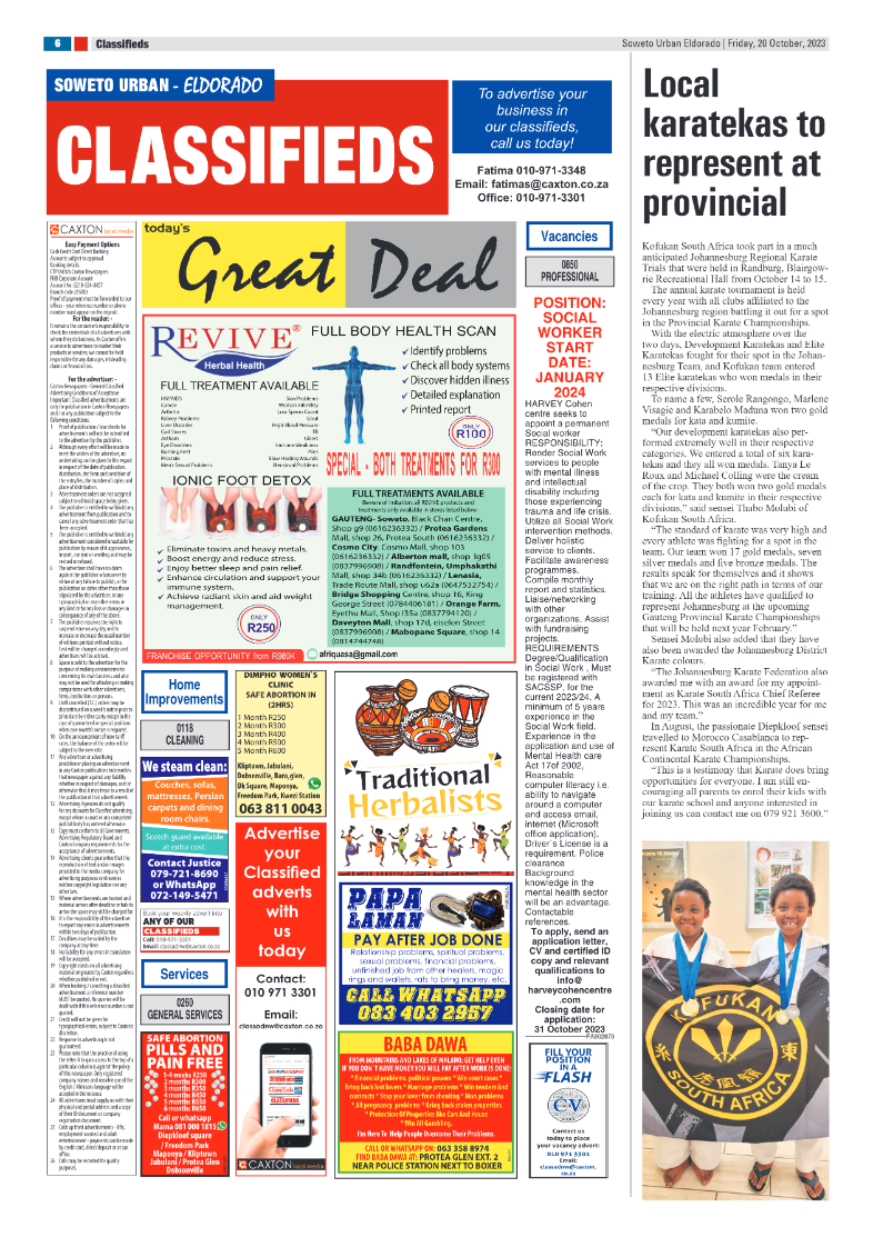 Eldorado: 20 October 2023 page 6