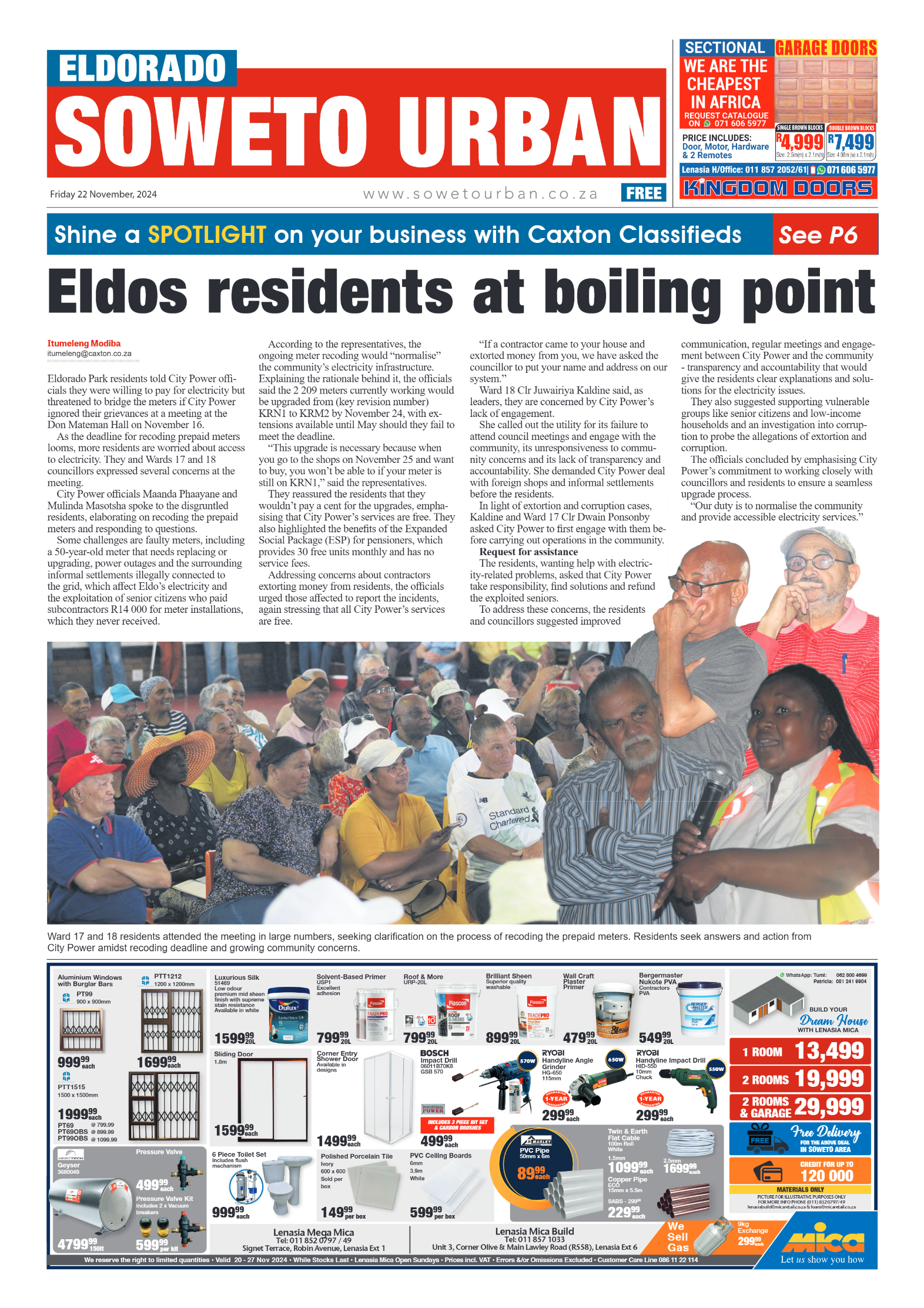 Eldorado: 22 November 2024 page 1