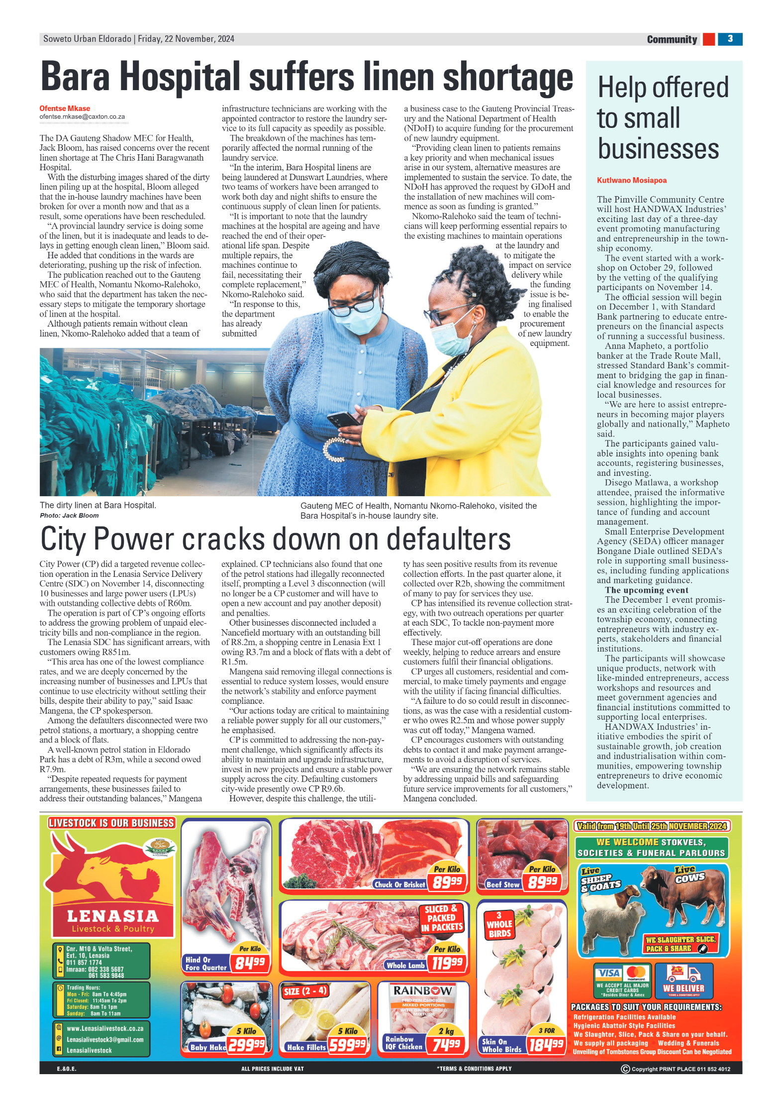 Eldorado: 22 November 2024 page 3