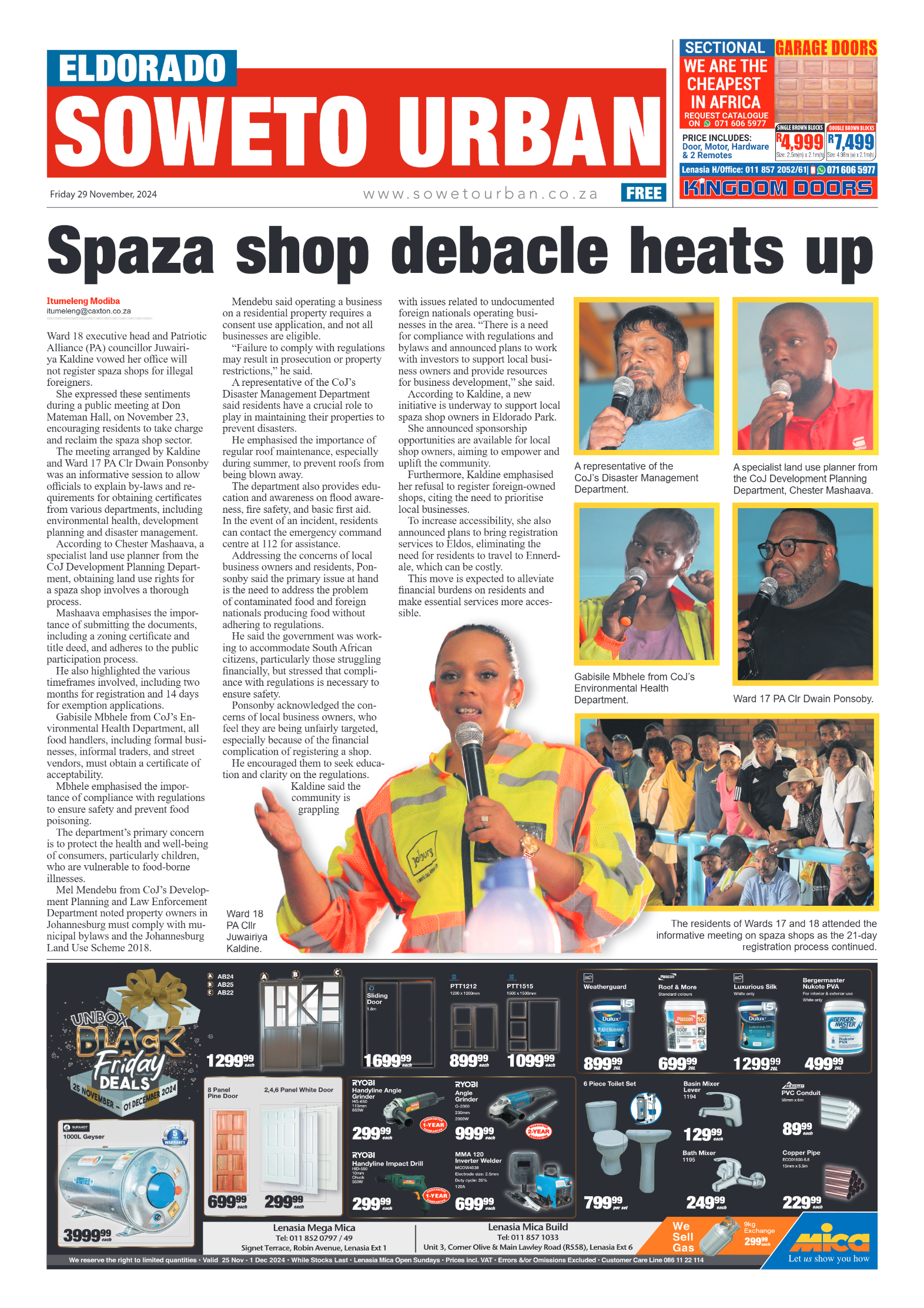 Eldorado: 29 November 2024 page 1