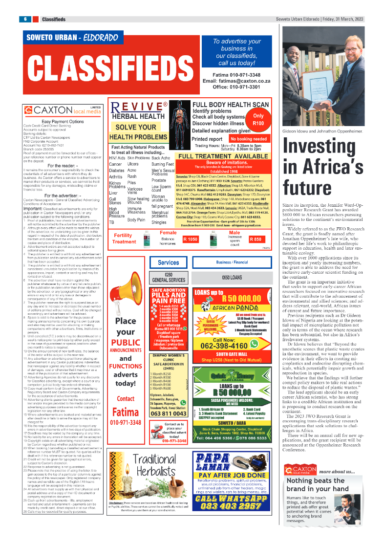 31 March Eldorado page 6