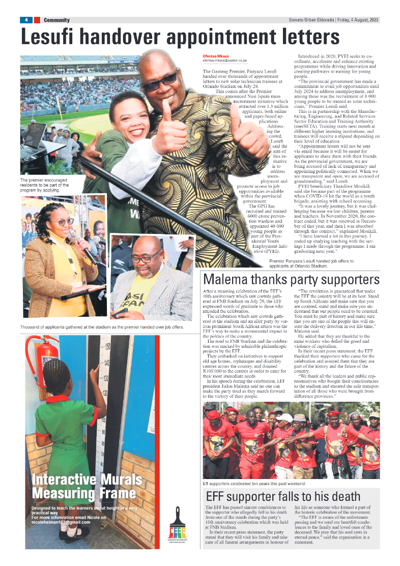 Eldorado: 04 August 2023 page 4