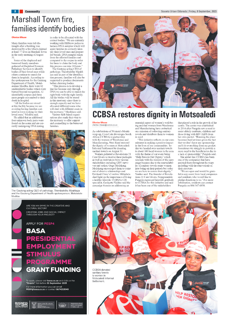 Eldorado: 08 September 2023 page 2