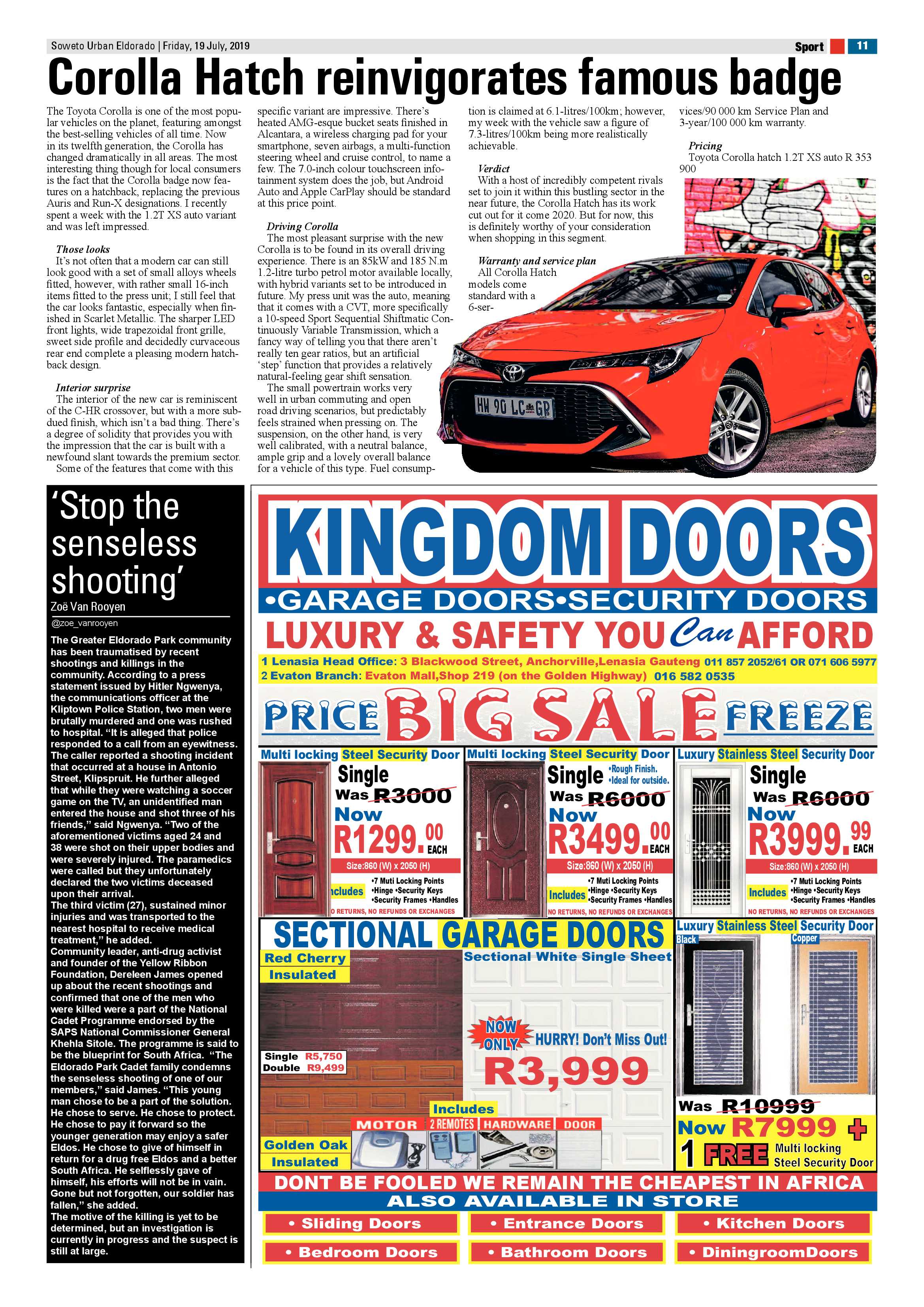 Eldorado News – July 19, 2019 page 11