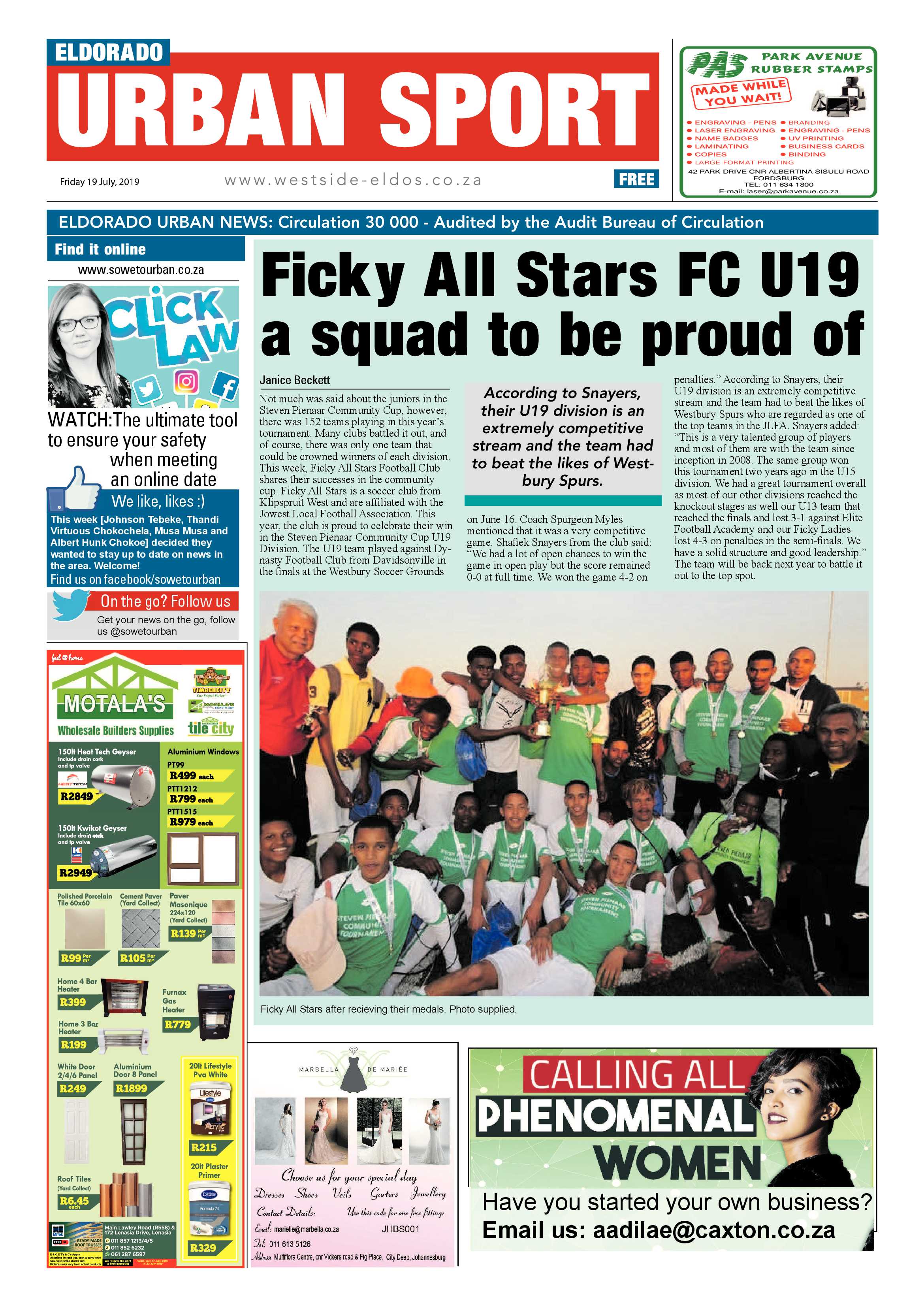 Eldorado News – July 19, 2019 page 12