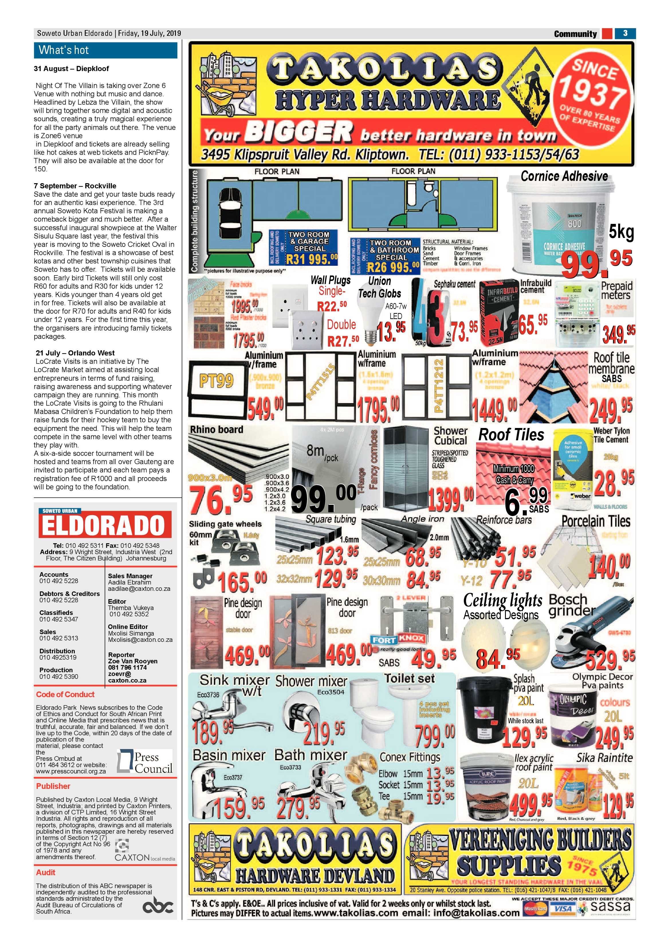 Eldorado News – July 19, 2019 page 3
