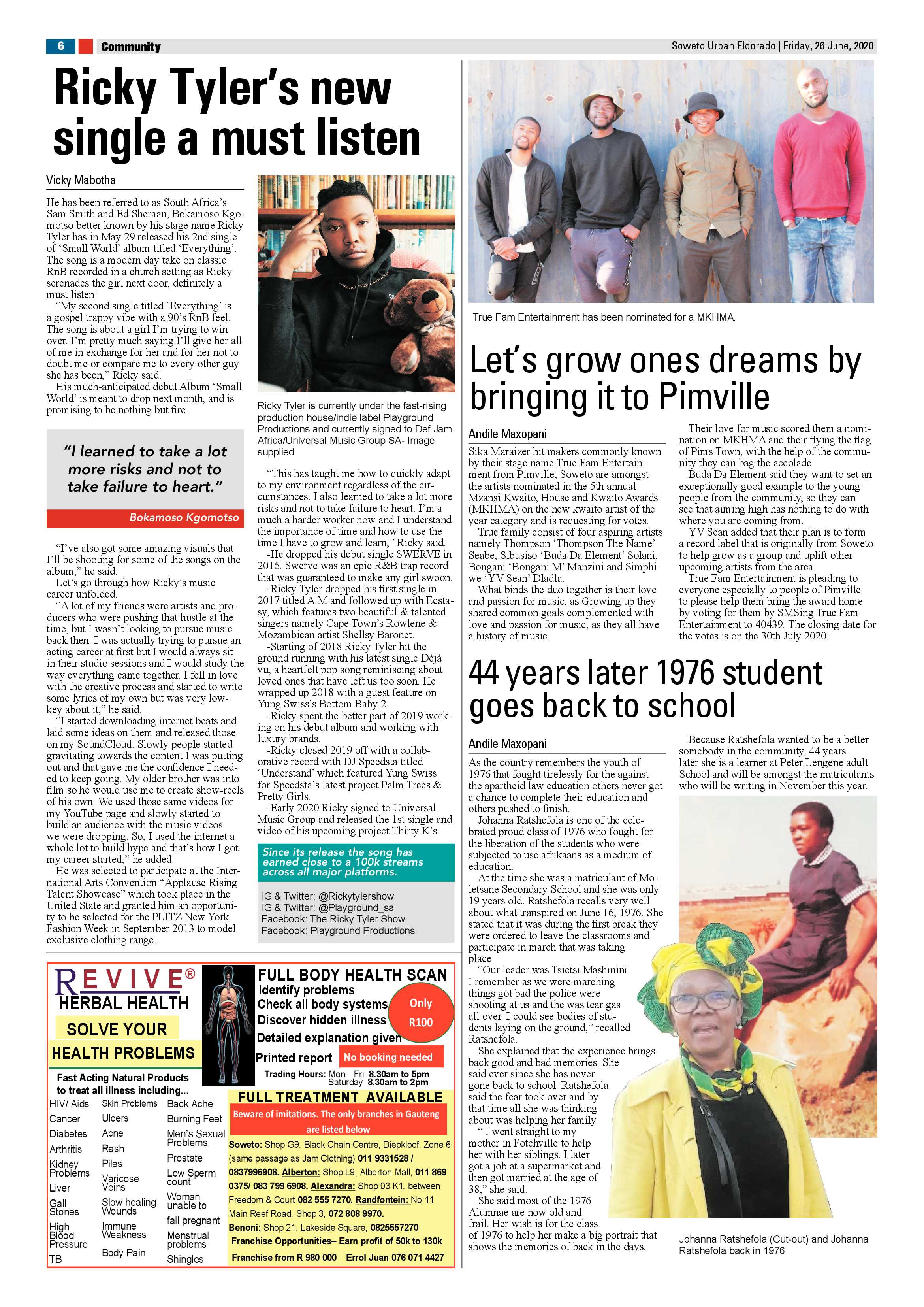 Eldos June 26, 2020 page 6