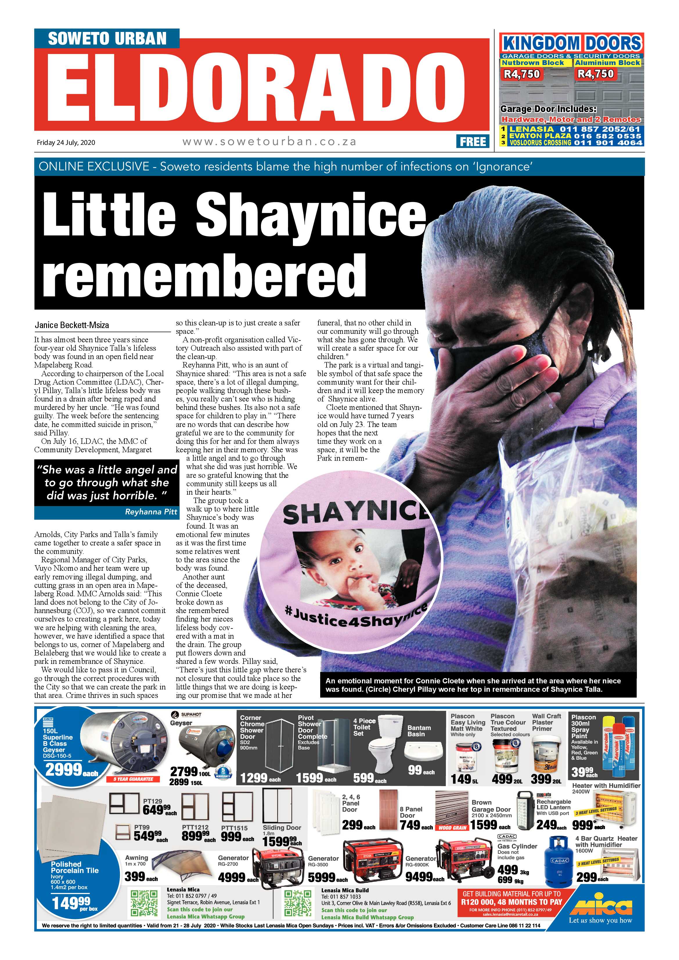 Eldos July 30, 2020 page 1