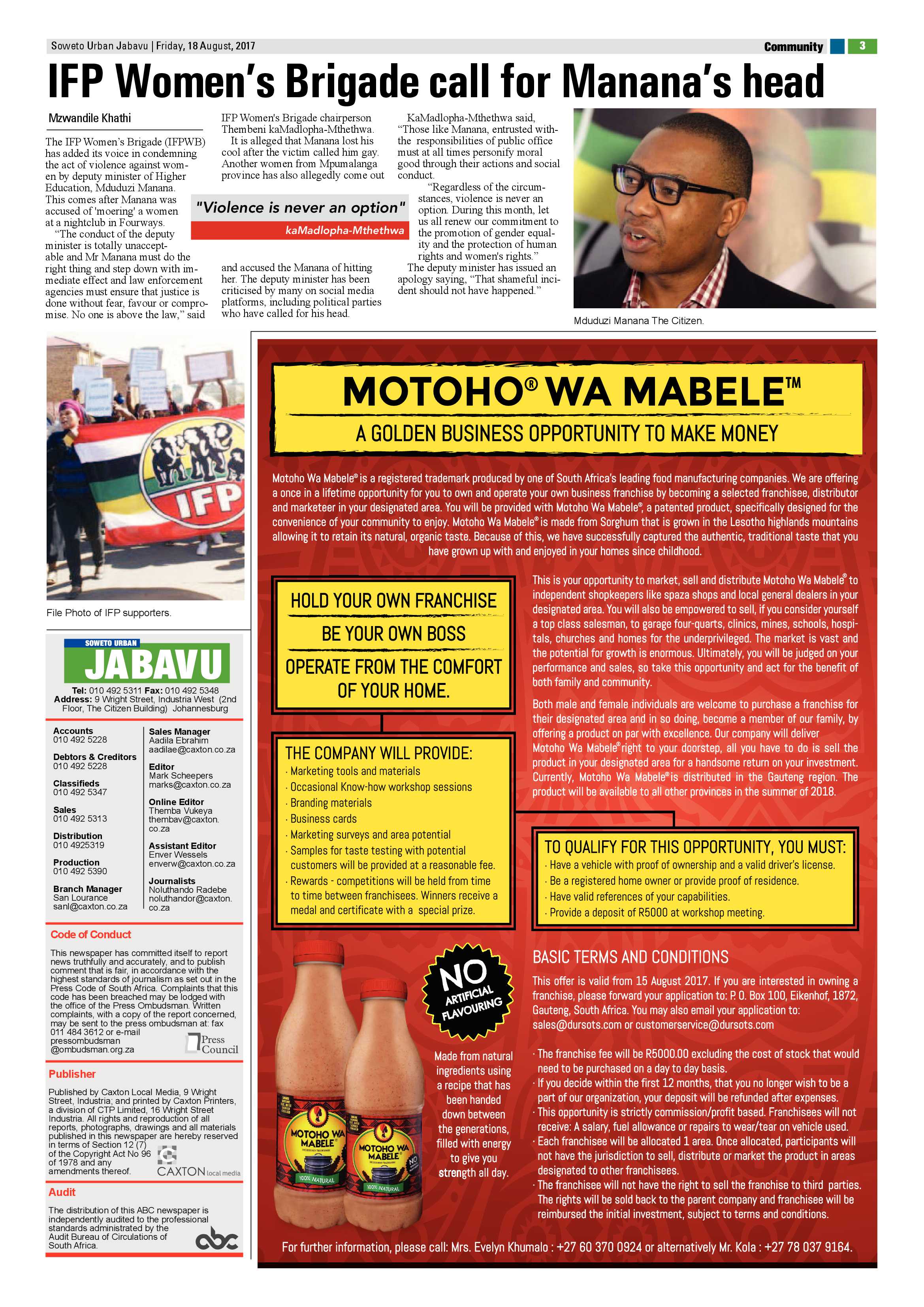 Jabavu – August 18, 2017 issue page 3