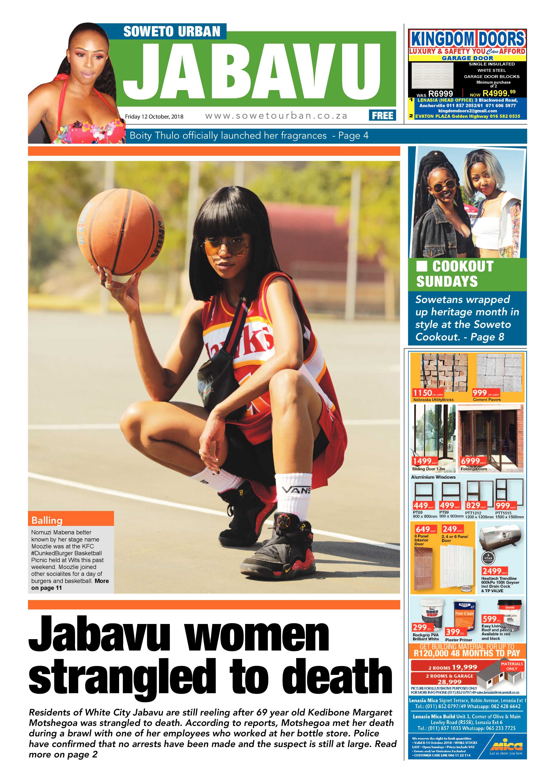 Jabavu – October 12, 2018 issue page 1