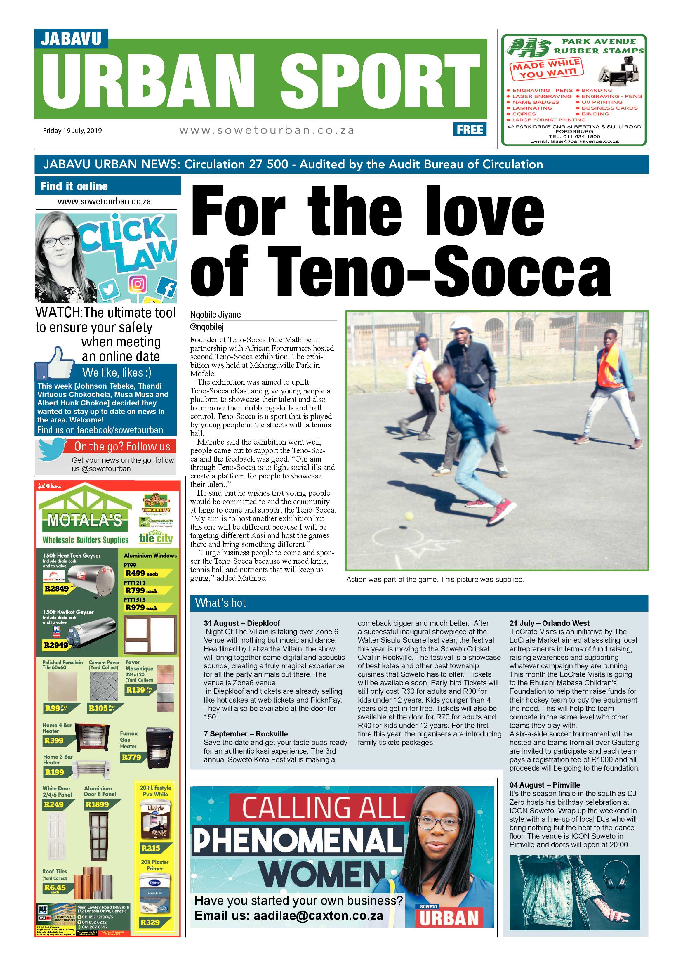 Jabavu News – July 19, 2019 page 12