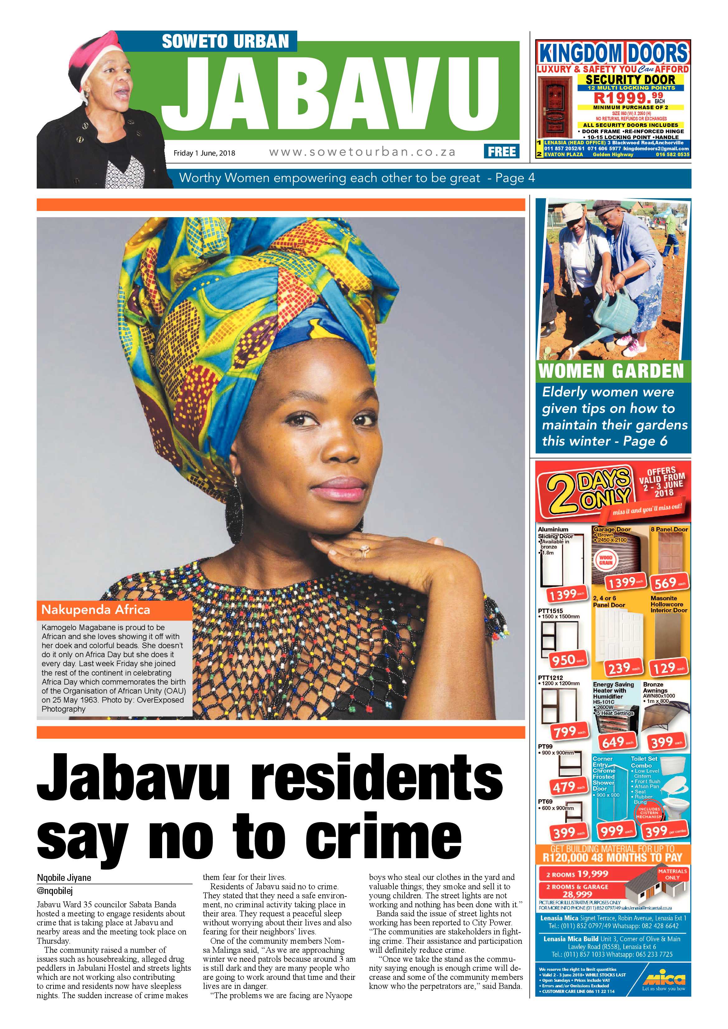 Jabavu – June 1, 2018 issue page 1