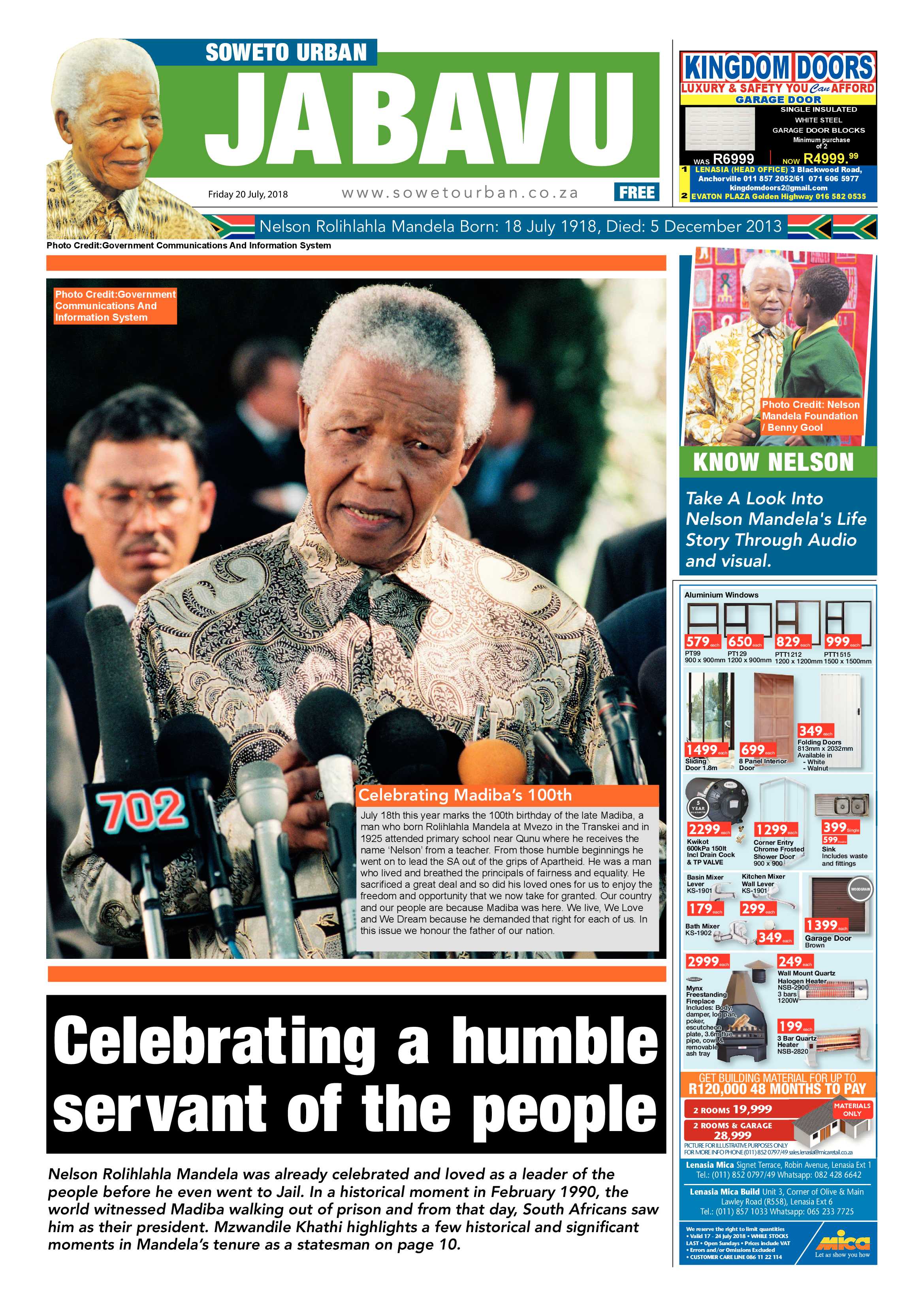 Jabavu – July 20, 2018 issue page 1