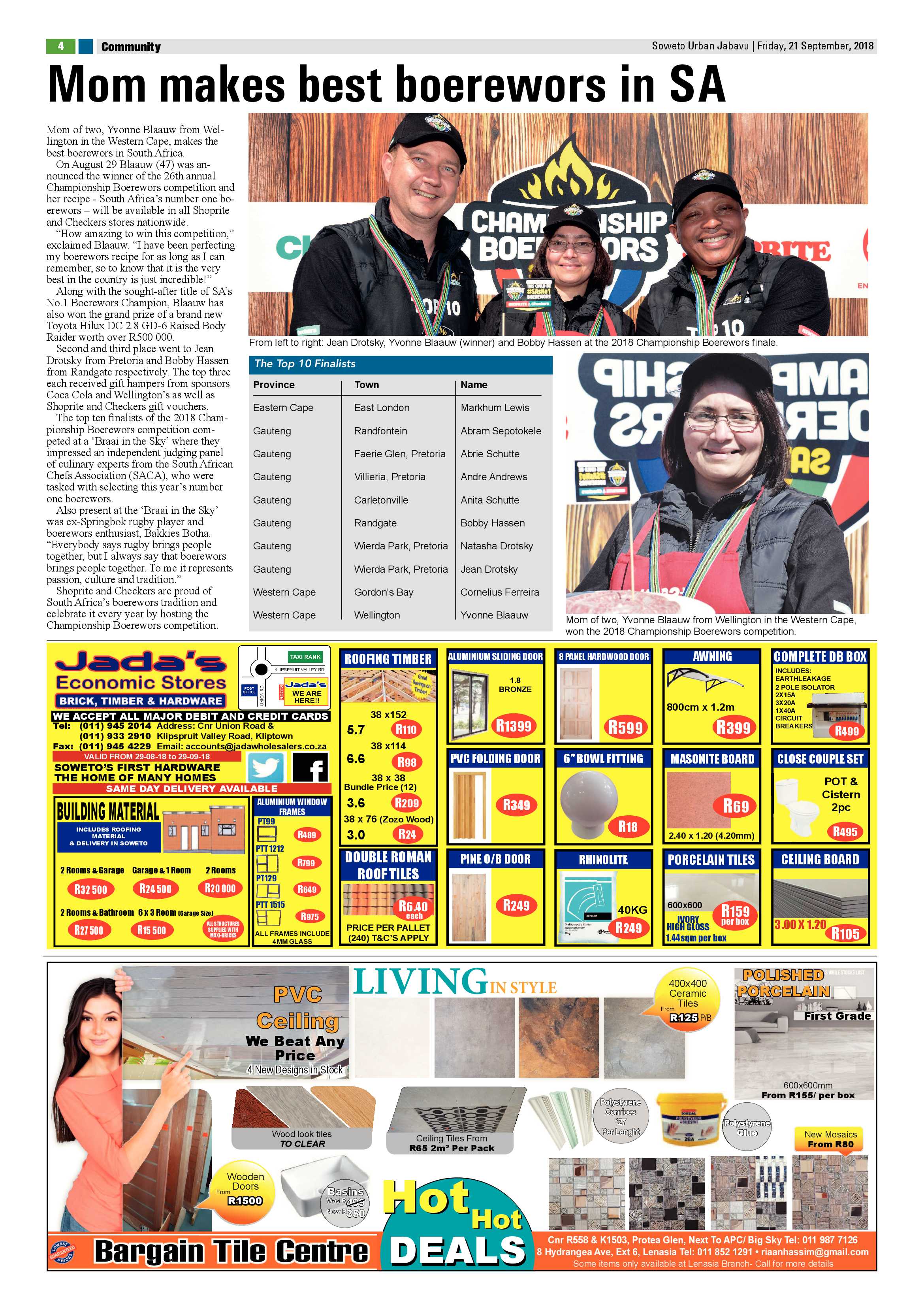 Jabavu – September 21, 2018 issue page 4