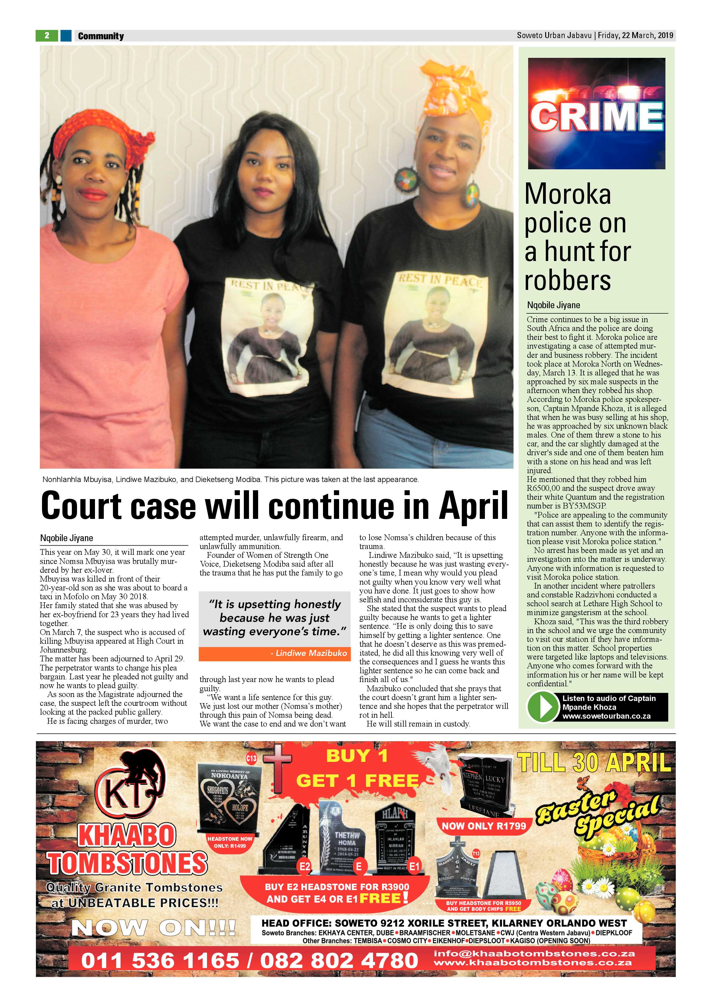 Jabavu News – March 22 , 2019 page 2