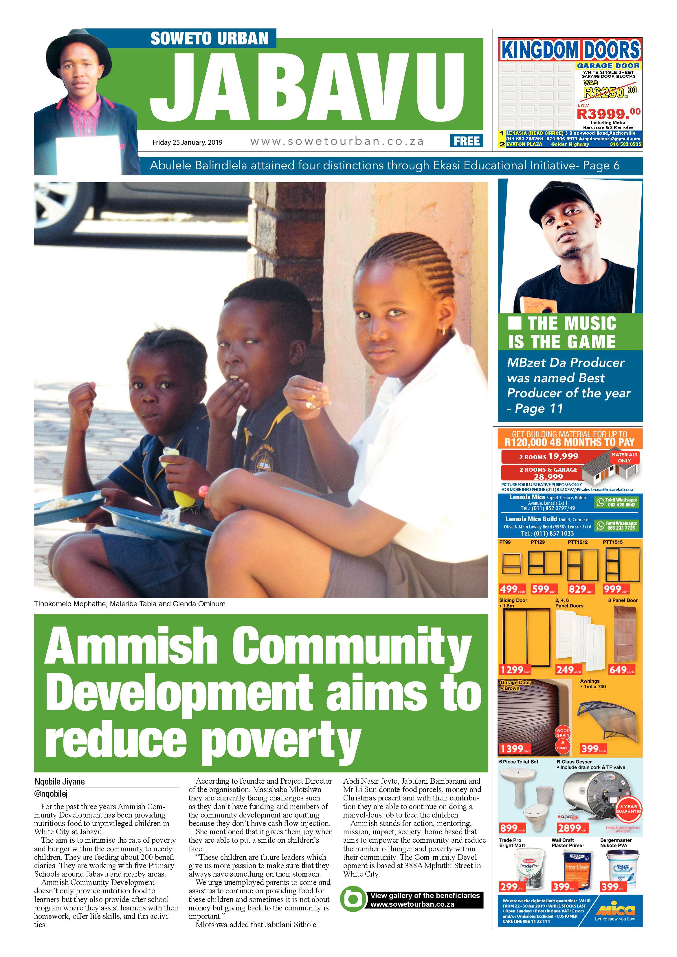 Jan 25 – Jabavu News page 1