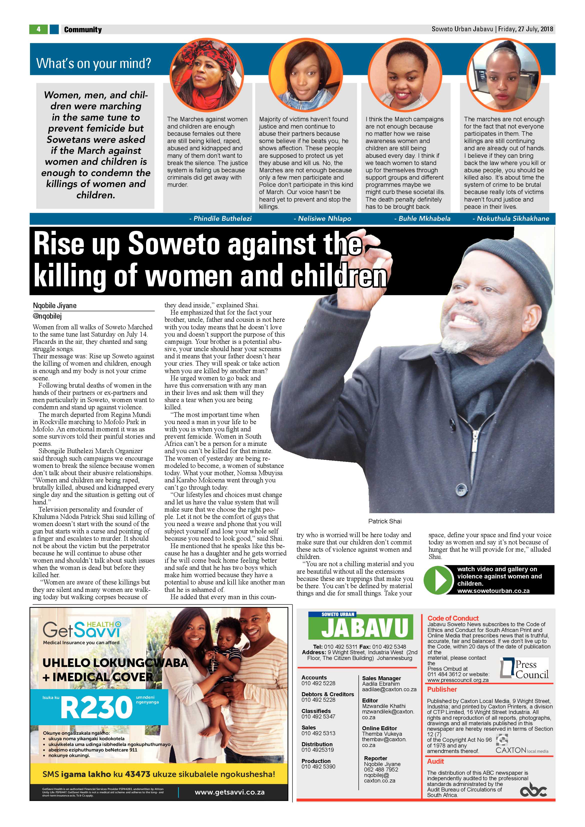 Jabavu – July 27, 2018 issue page 4