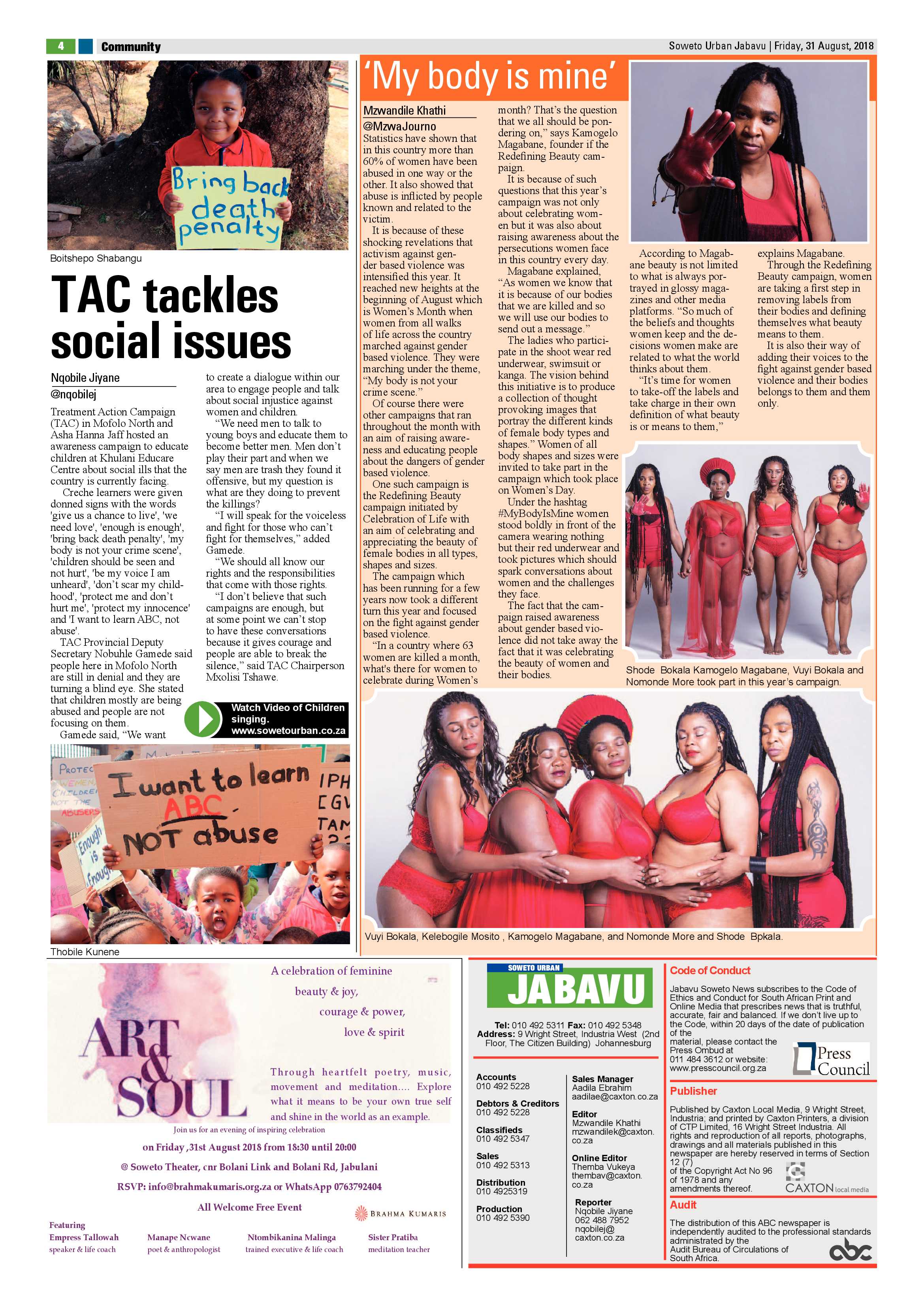 Jabavu – August 31, 2018 issue page 4