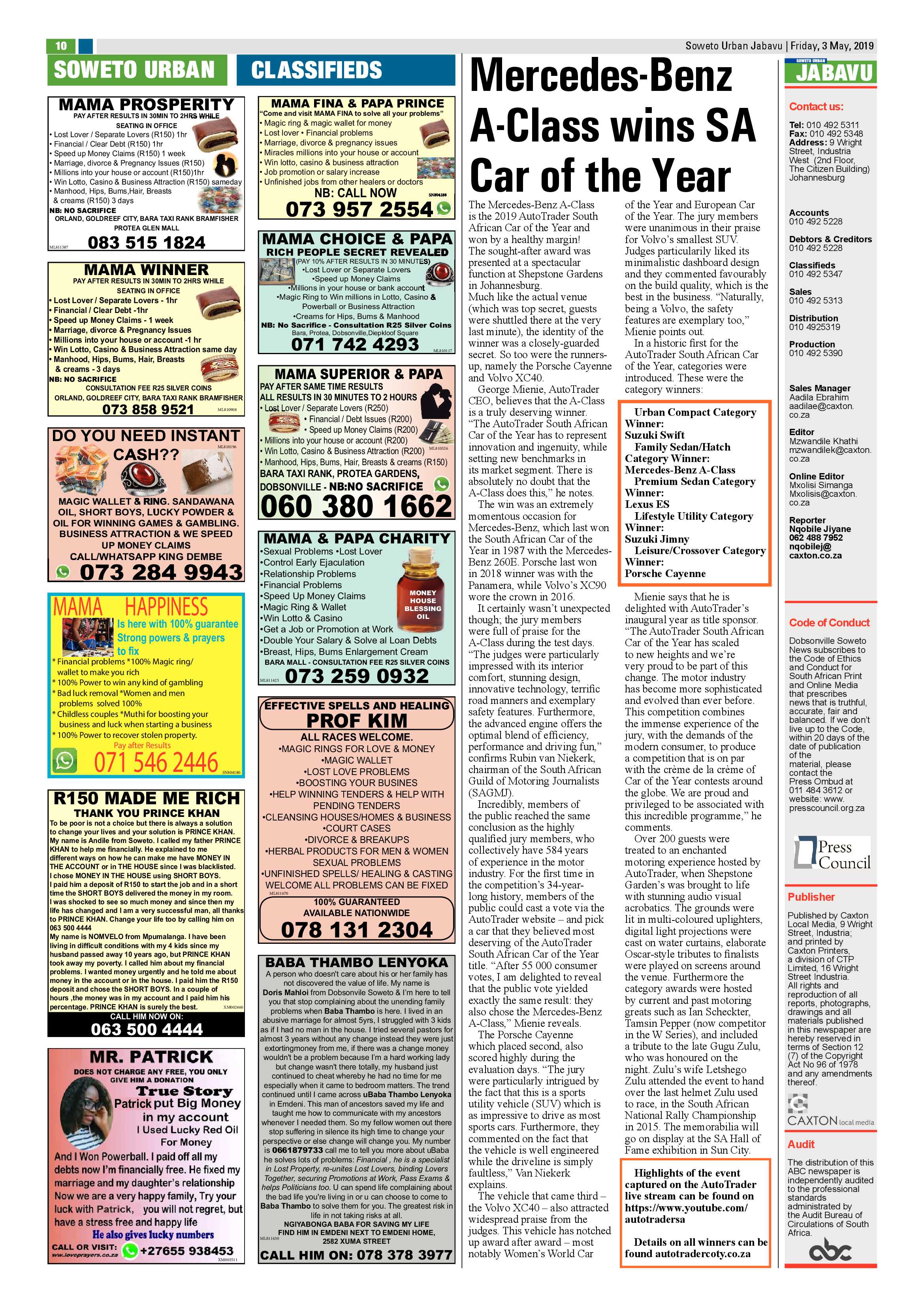 Jabavu News – May 03, 2019 page 10