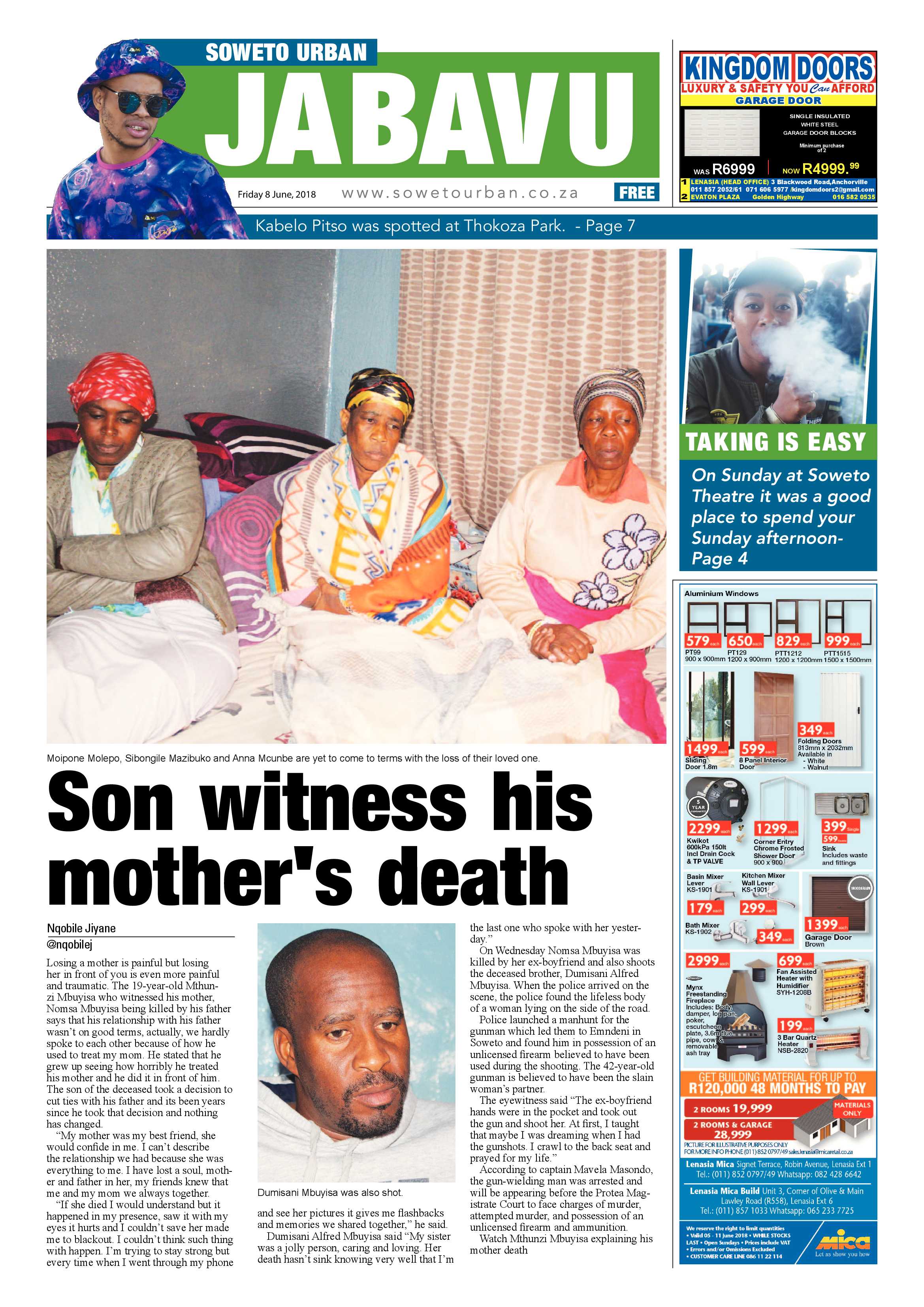 Jabavu – June 8, 2018 issue page 1