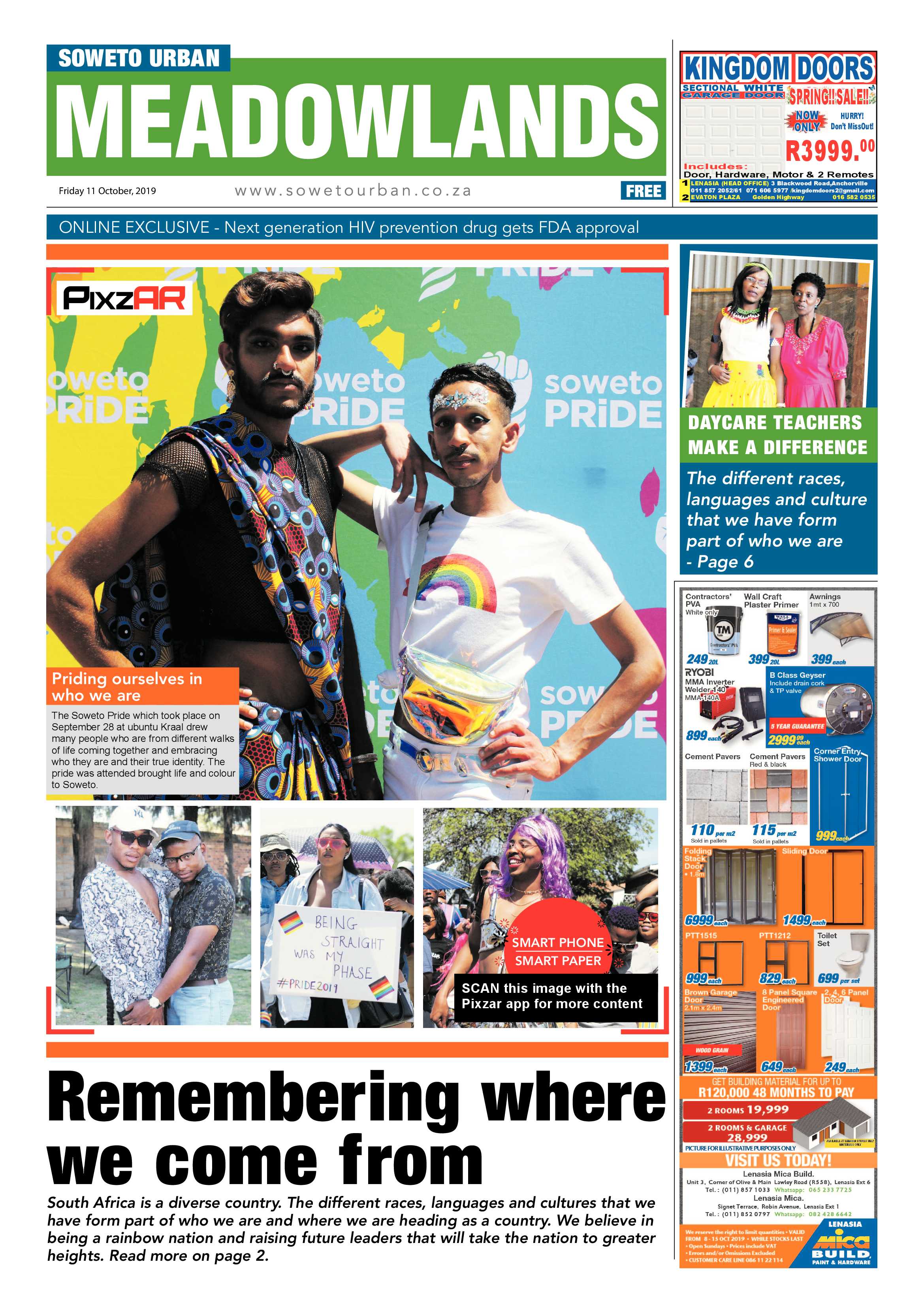 Meadowlands News – October 11, 2019 page 1