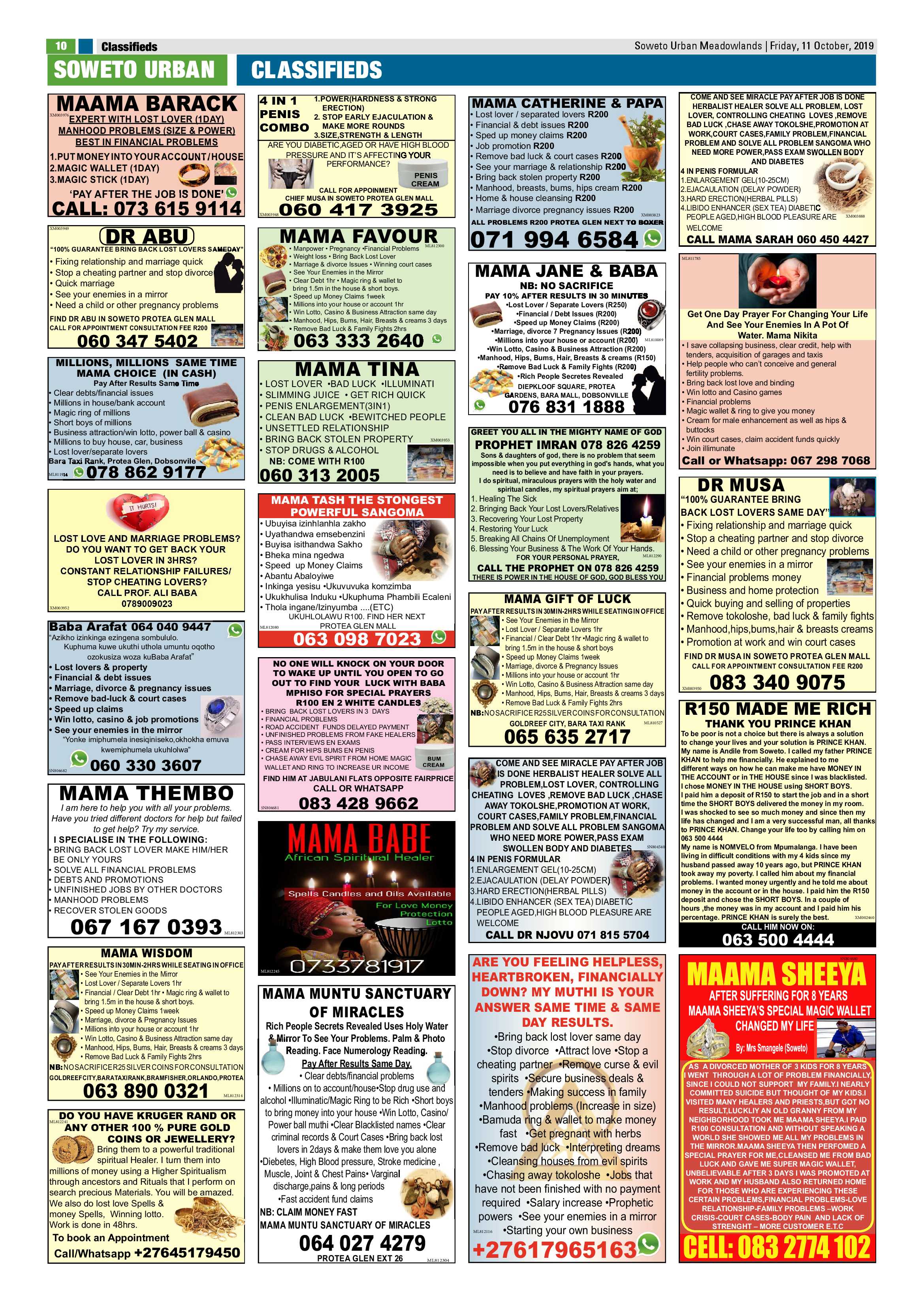 Meadowlands News – October 11, 2019 page 10