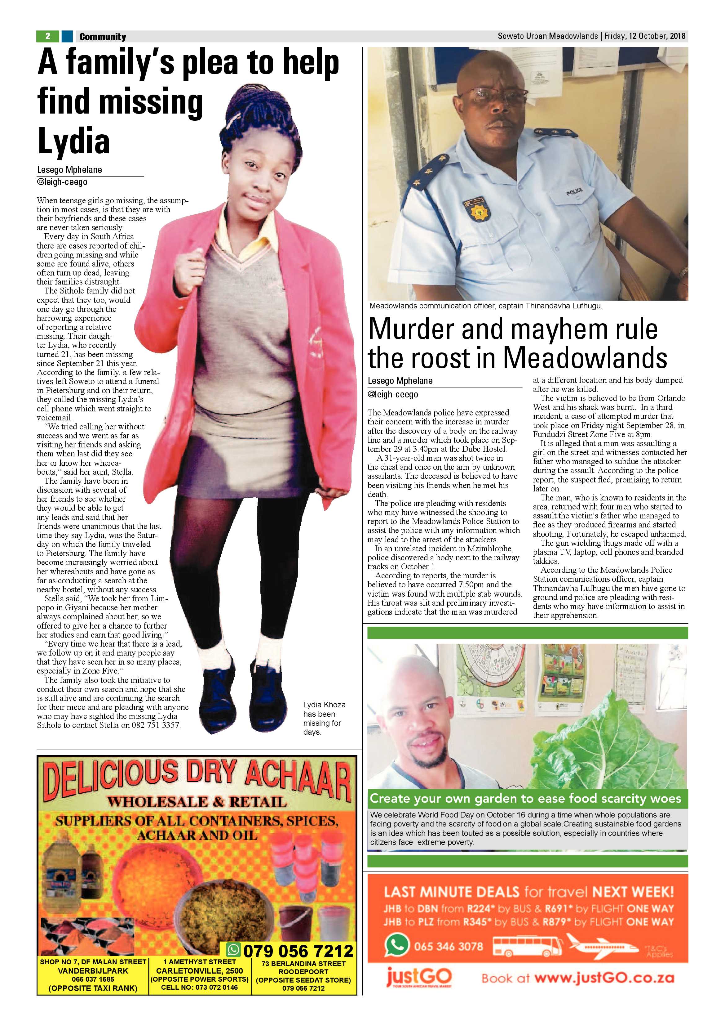 Meadowlands – October 12, 2018 issue page 2