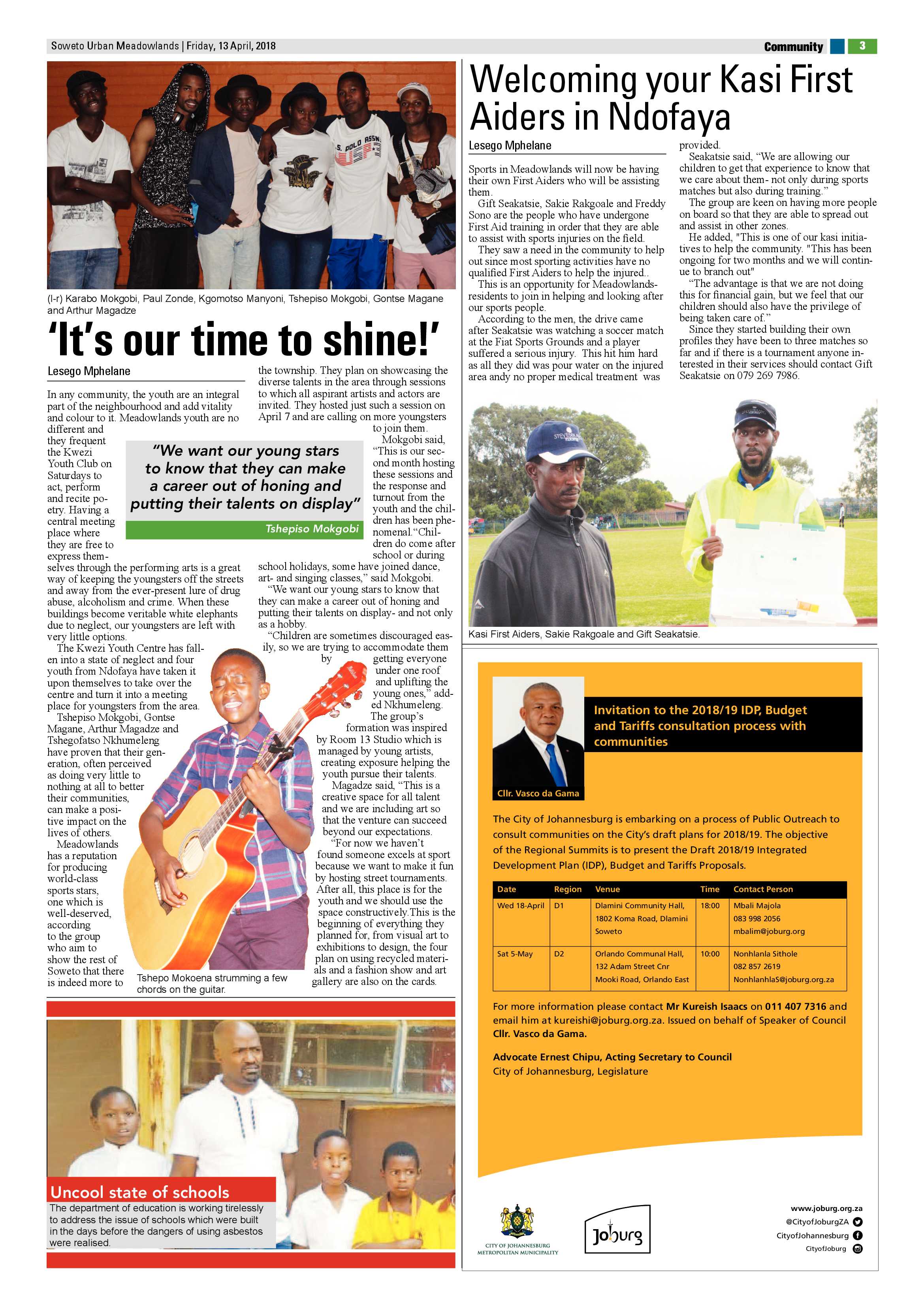 Meadowlands – April 13, 2018 issue page 3